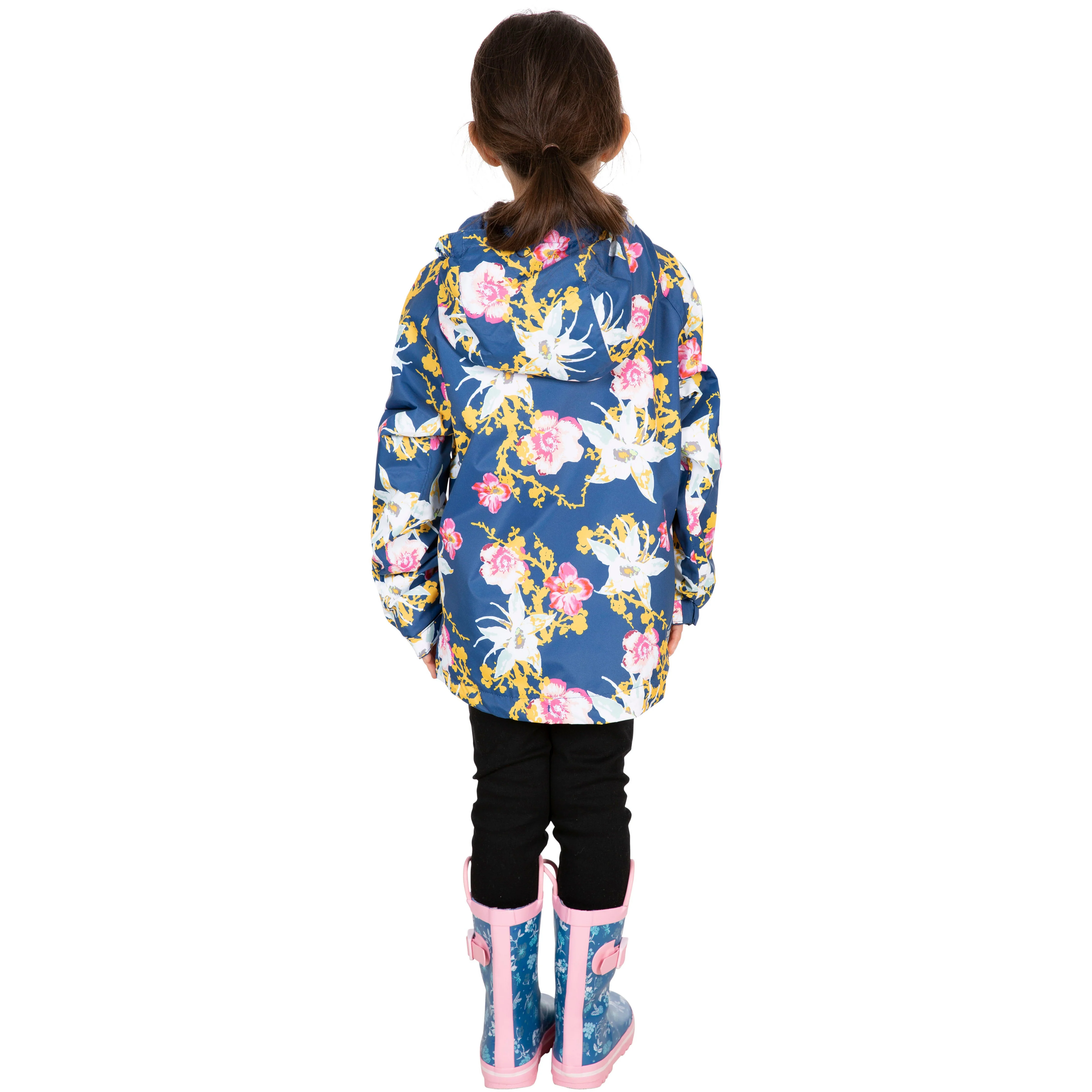 Hopeful Girls Unpadded Waterproof Jacket in Blue Moon - Image 4