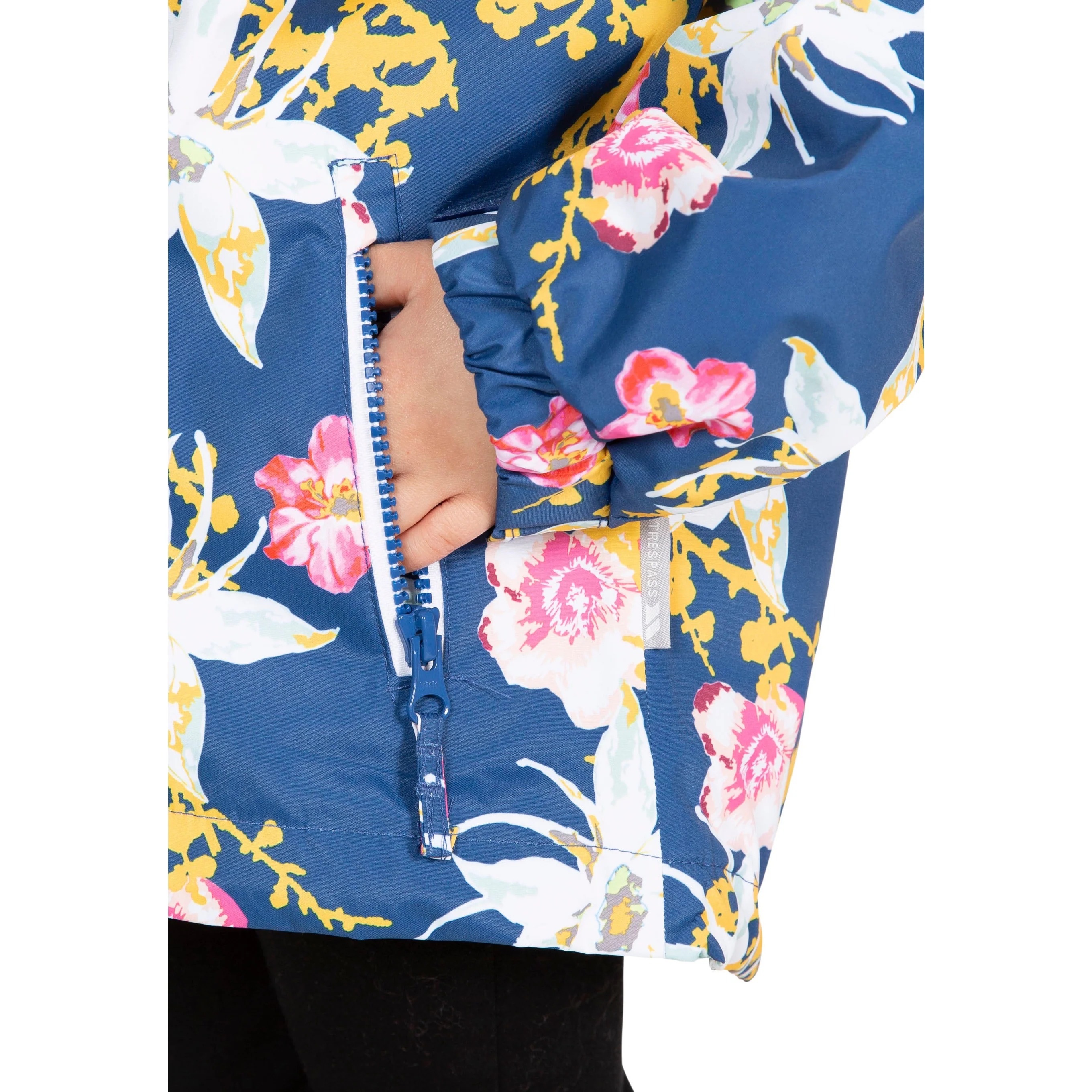 Hopeful Girls Unpadded Waterproof Jacket in Blue Moon - Image 7