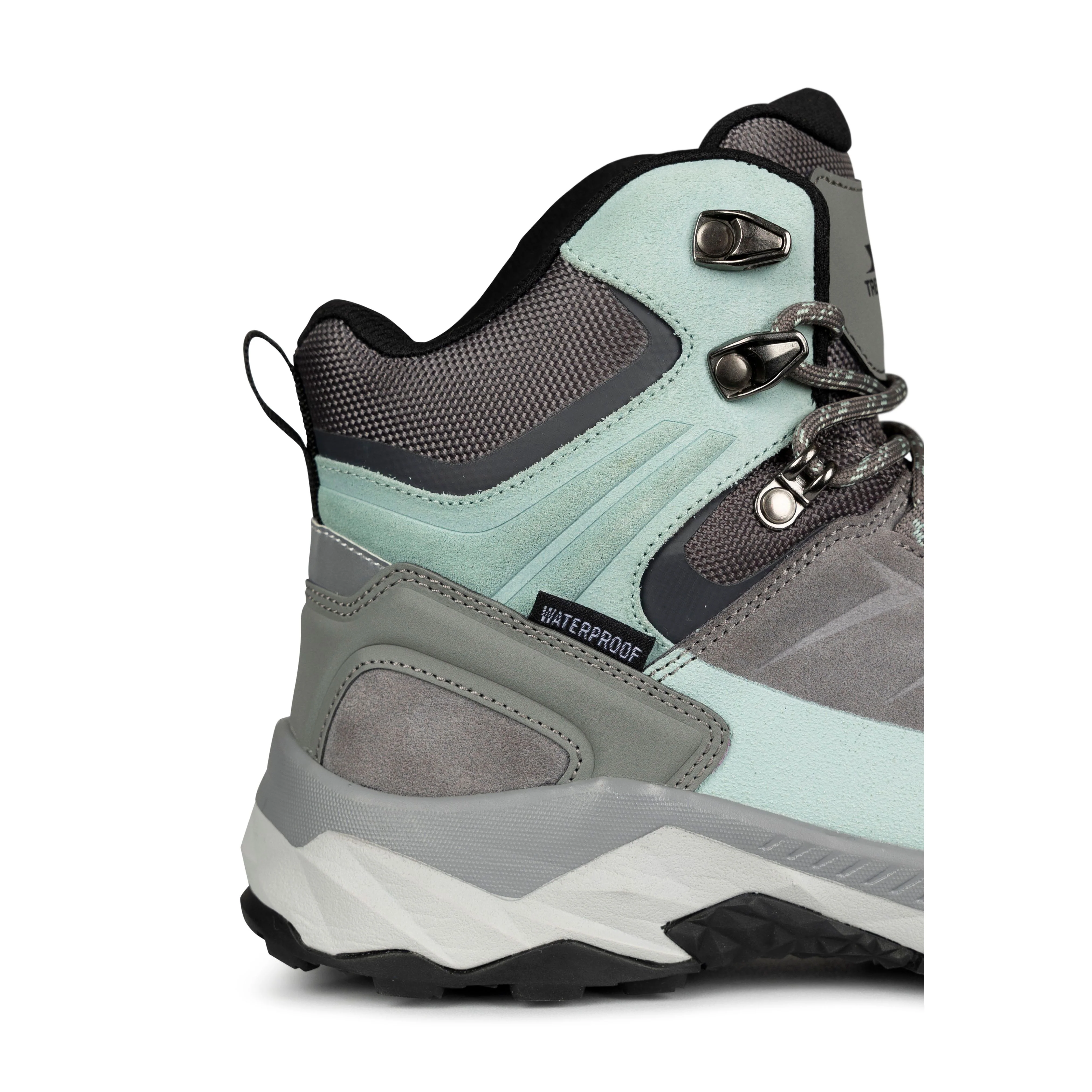 Ismay Womens Waterproof Suede Hiking Boots in Grey - Image 7