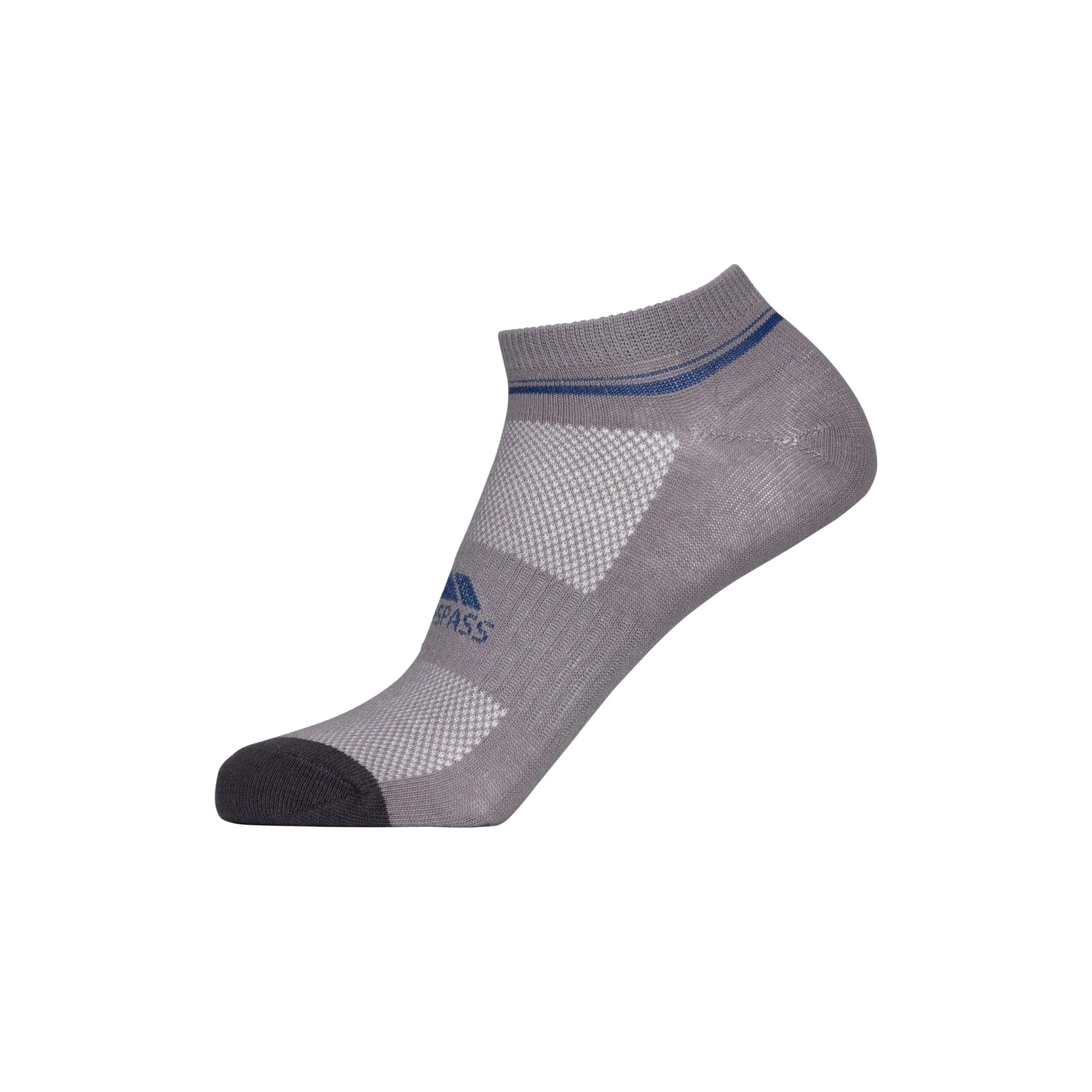 Isolate Unisex Trainer Socks 2 Pack in Platinum / Dark Grey - Image 4