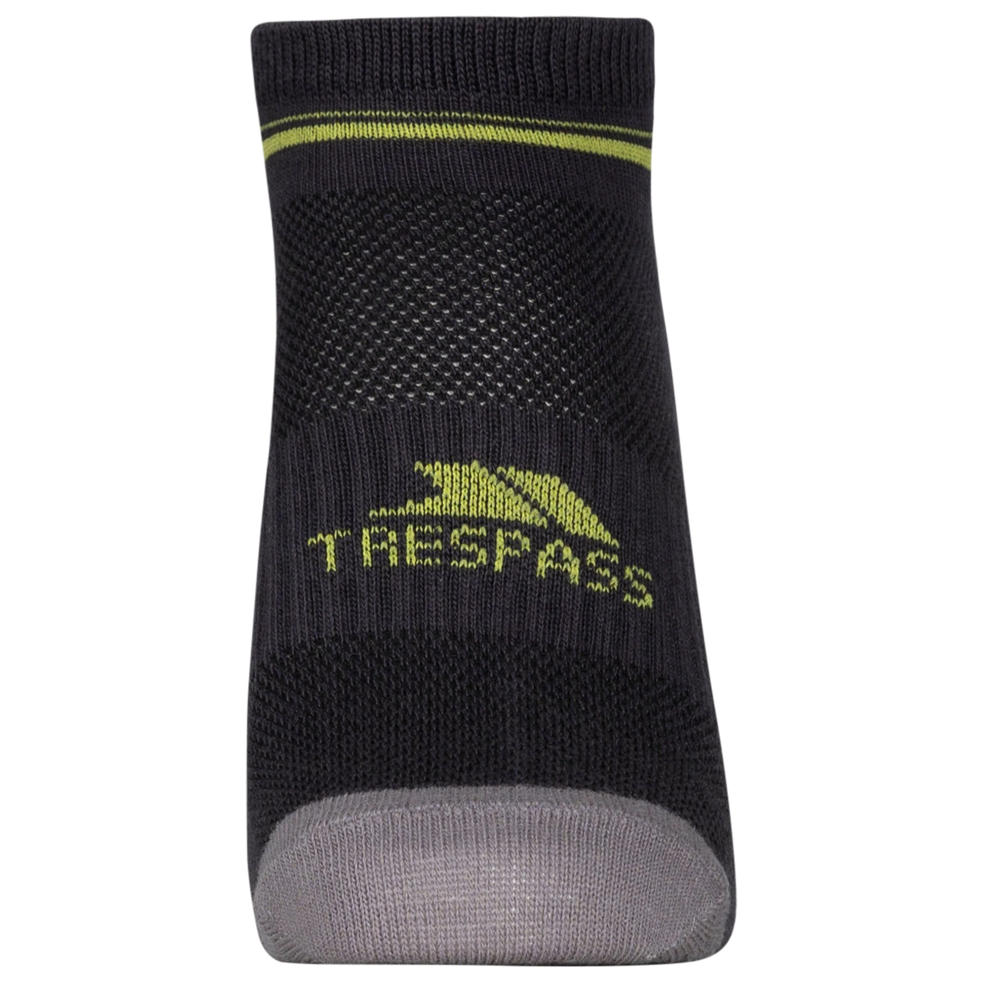 Isolate Unisex Trainer Socks 2 Pack in Platinum / Dark Grey - Image 5