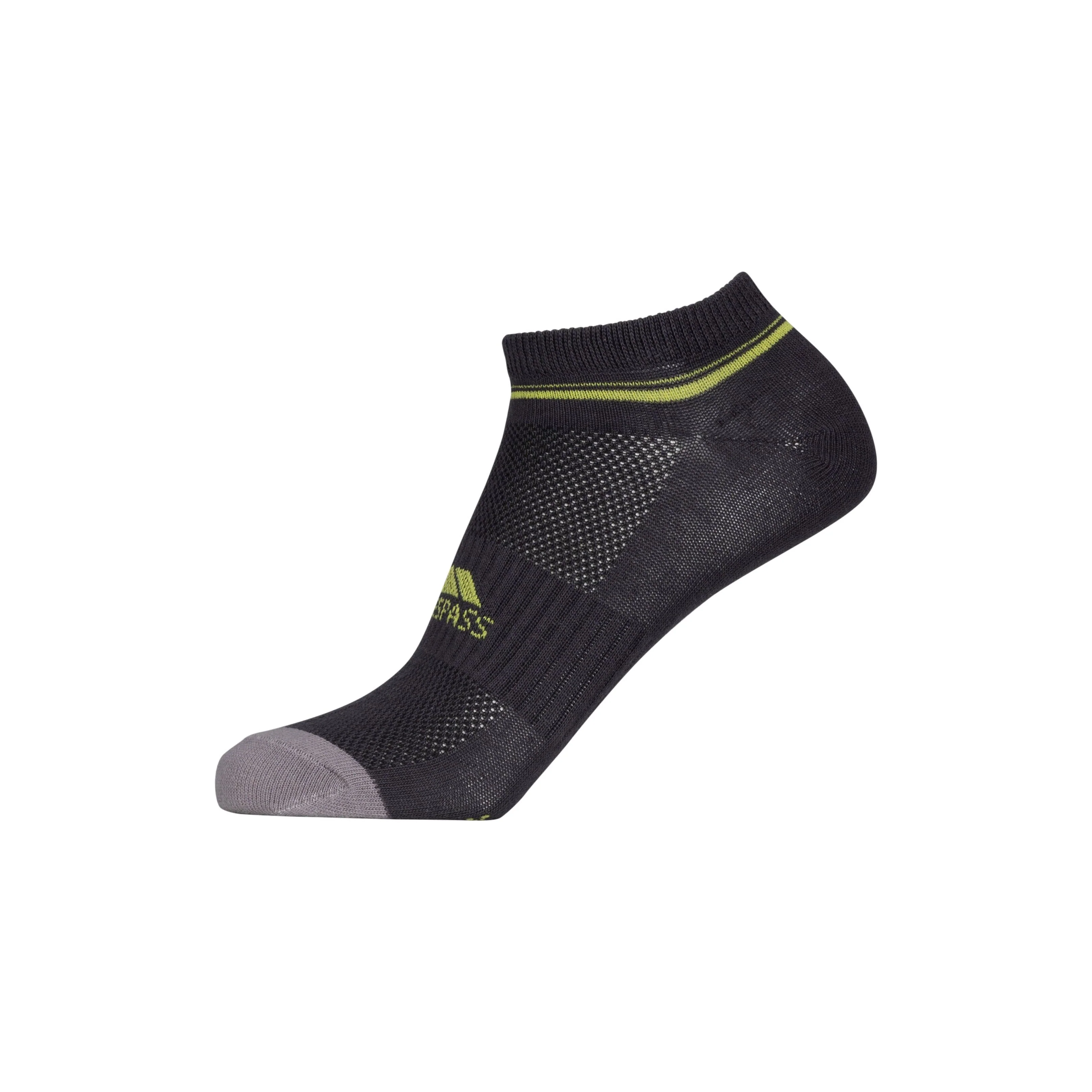 Isolate Unisex Trainer Socks 2 Pack in Platinum / Dark Grey - Image 6