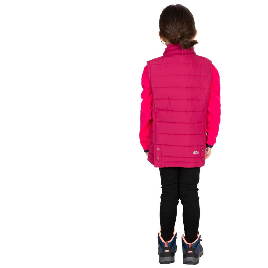Jadda Kids Padded Gilet / Bodywarmer in Berry - Image 3