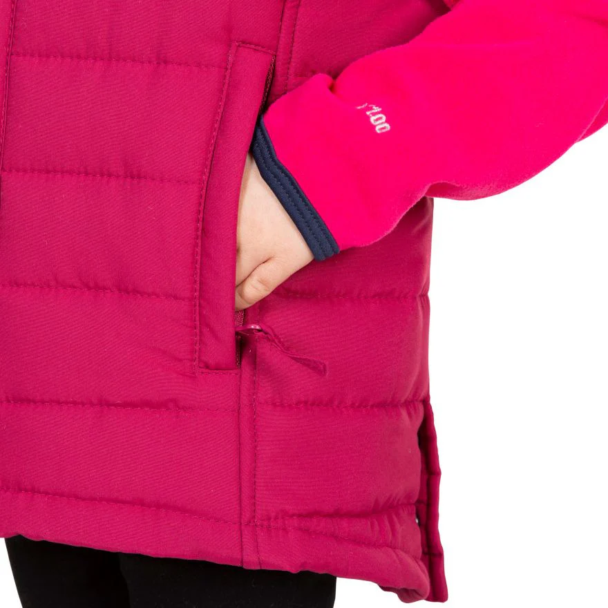 Jadda Kids Padded Gilet / Bodywarmer in Berry - Image 6