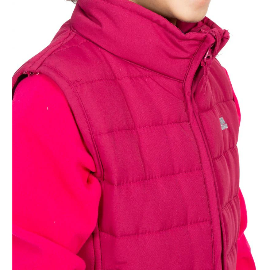 Jadda Kids Padded Gilet / Bodywarmer in Berry - Image 7