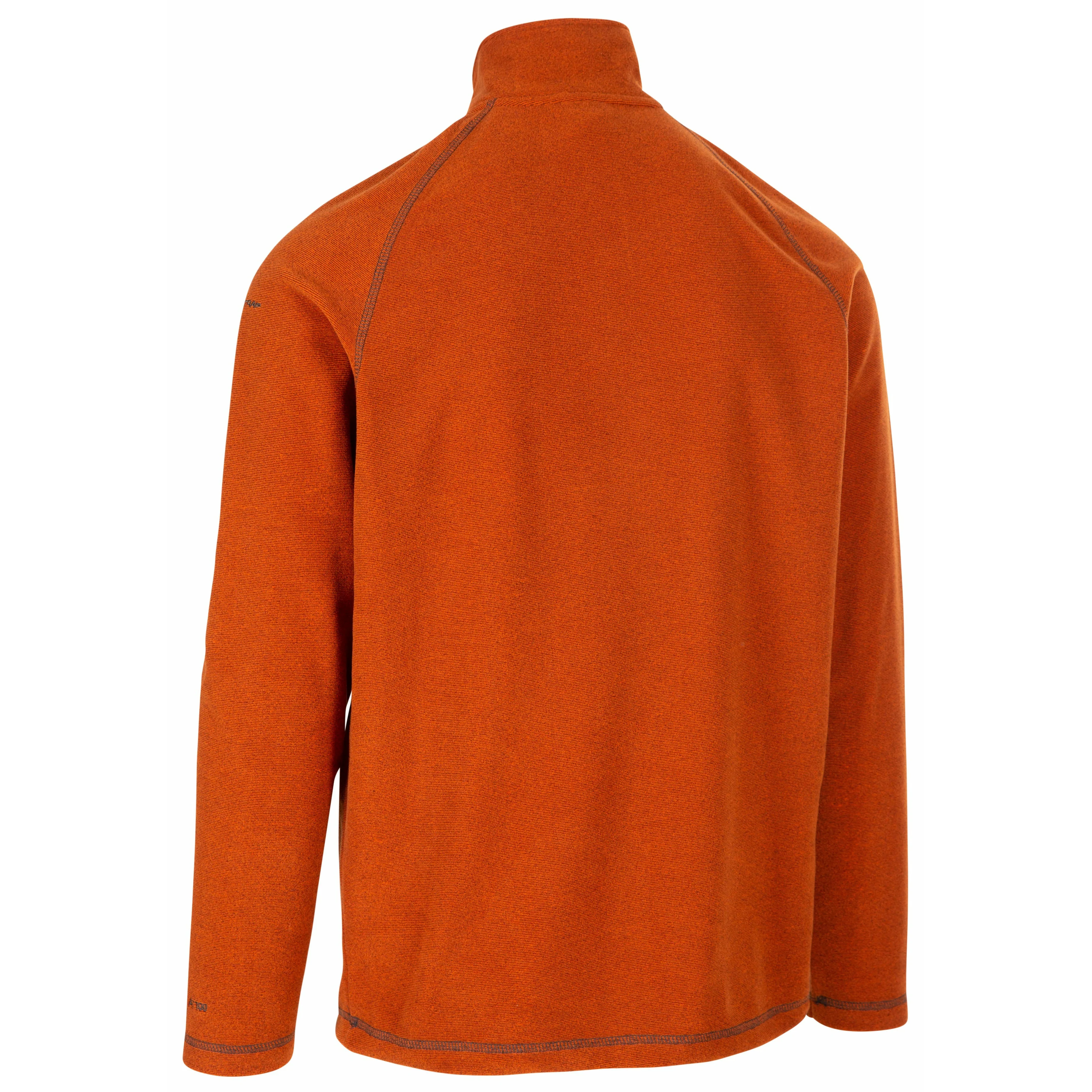 Keynote Men's Half Zip Fleece Top in Burnt Orange - Image 6