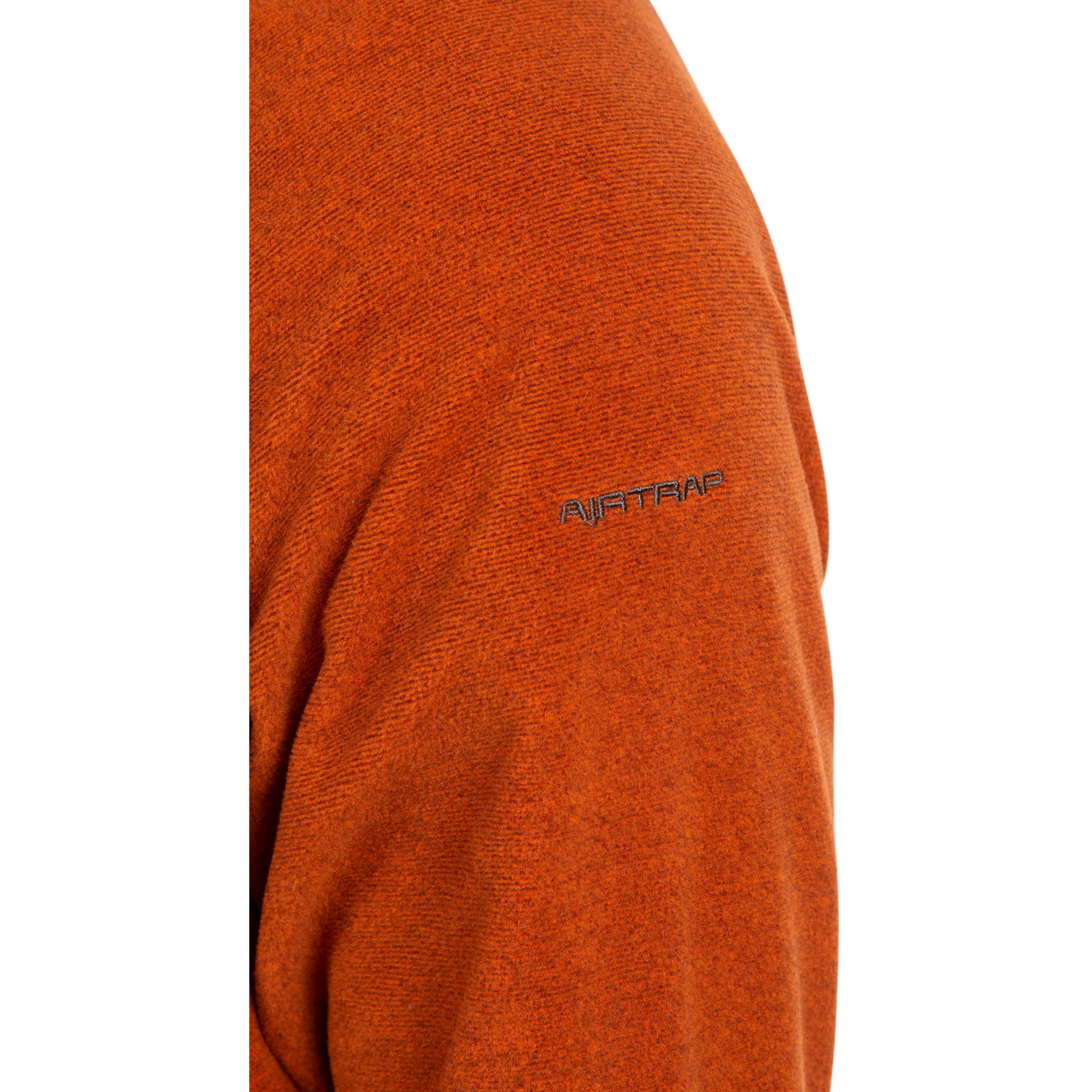 Keynote Men's Half Zip Fleece Top in Burnt Orange - Image 8