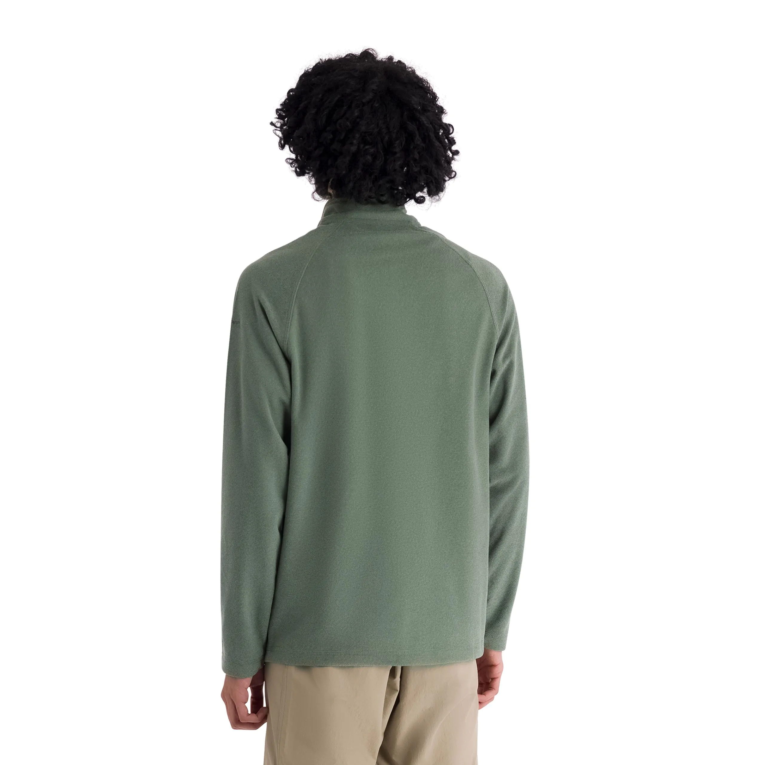 Keynote Men's Half Zip Fleece Top in Grren Smoke / Alpine - Image 3