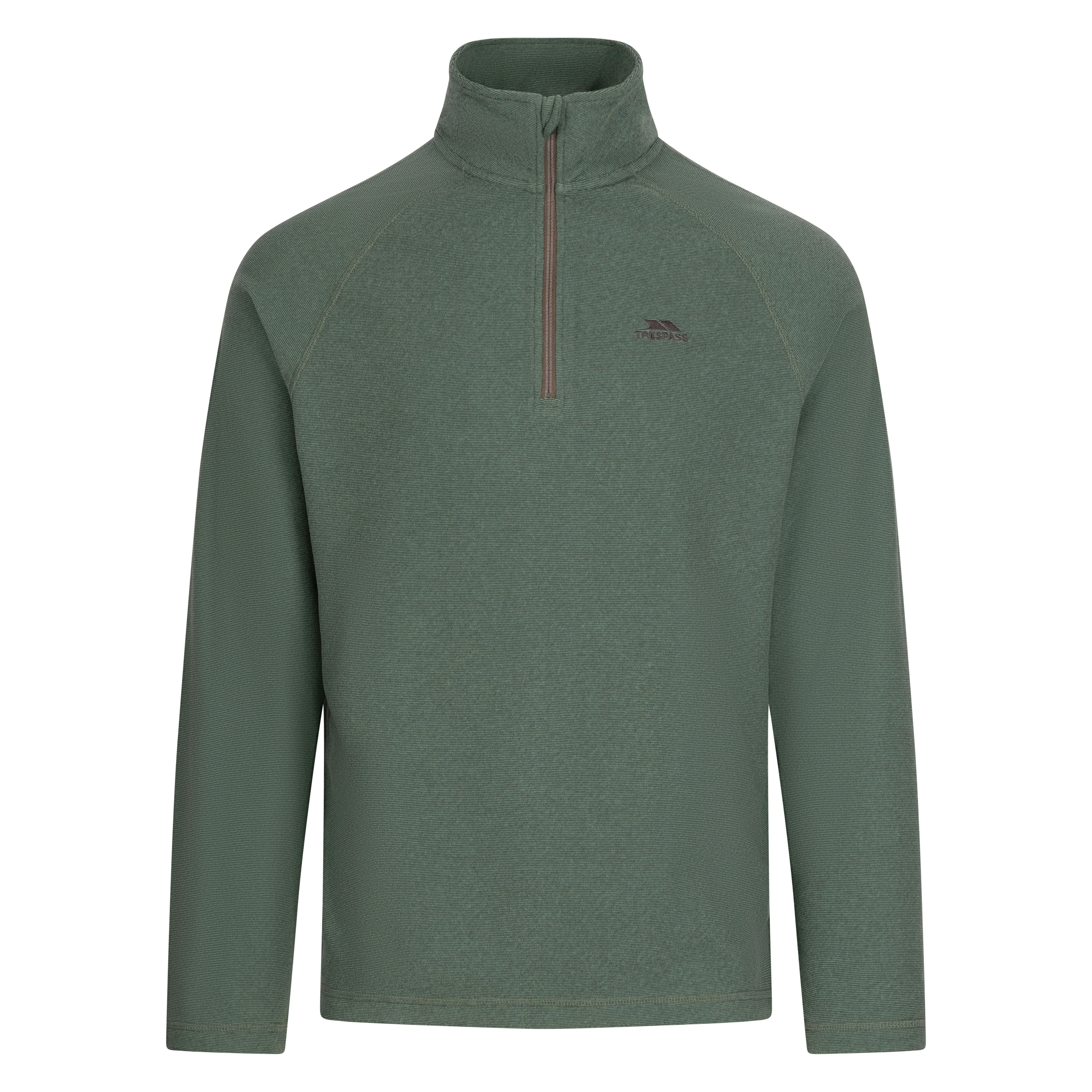 Keynote Men's Half Zip Fleece Top in Grren Smoke / Alpine - Image 4
