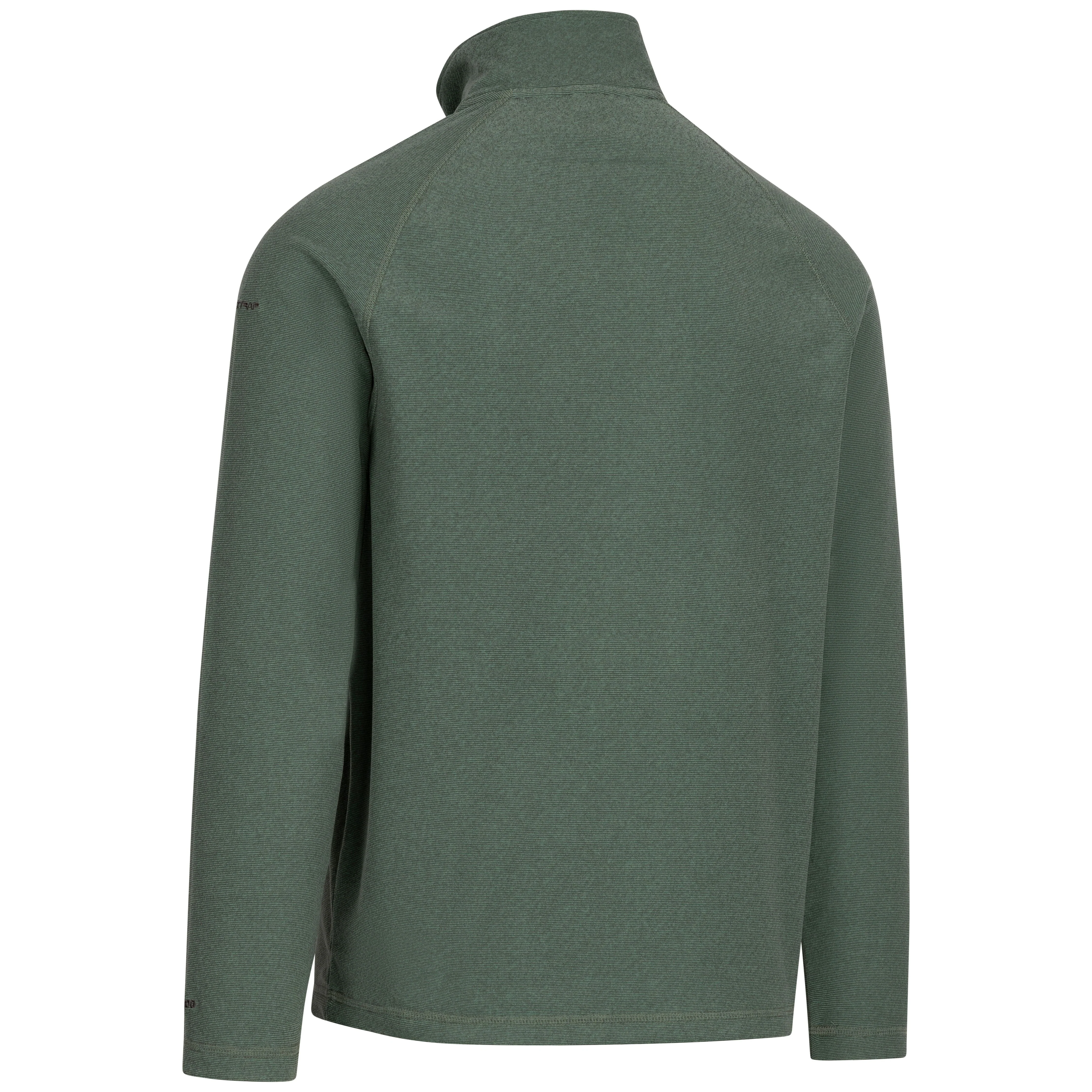 Keynote Men's Half Zip Fleece Top in Grren Smoke / Alpine - Image 6