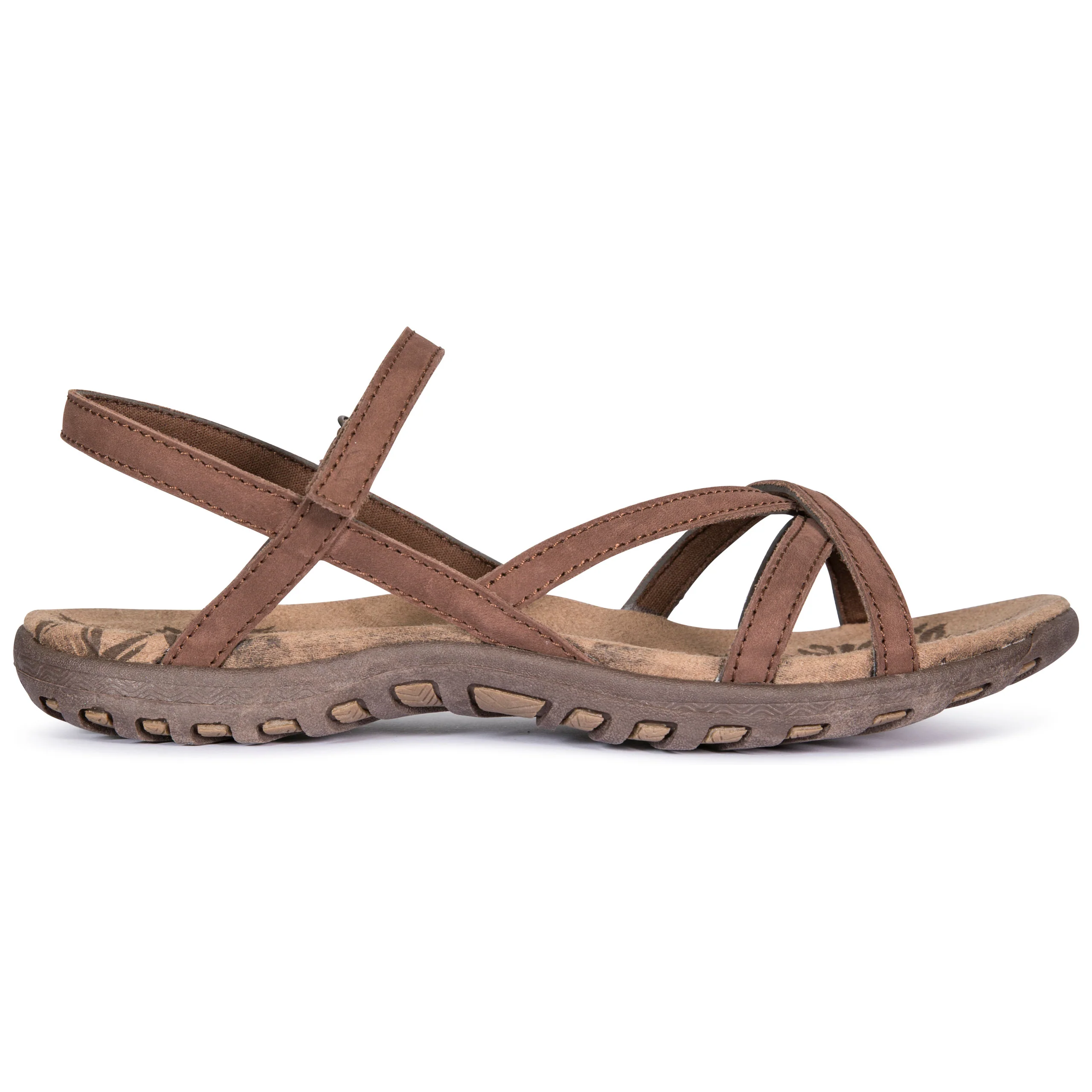 Kimbra Womens Leather Sandals in Buck - Image 10