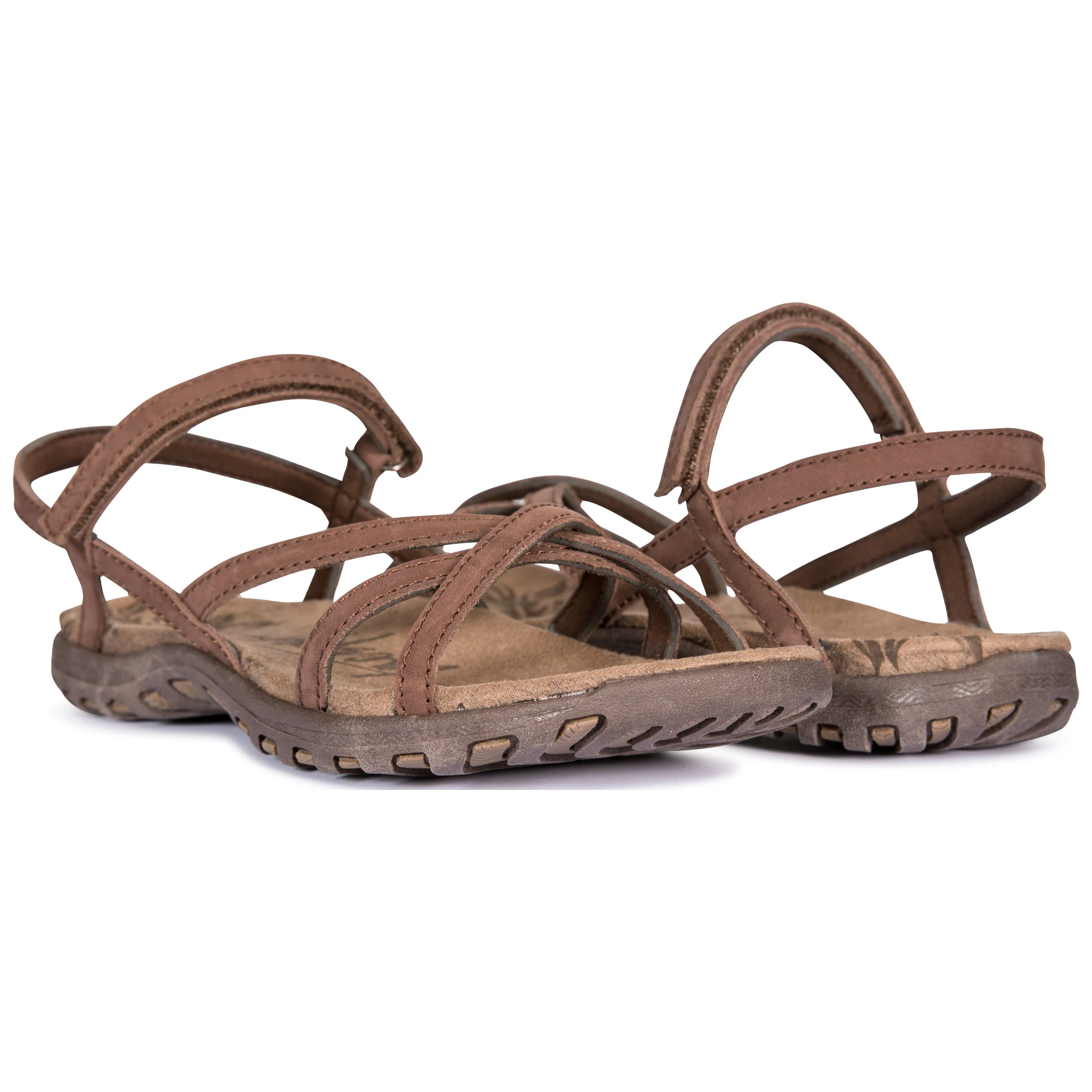 Kimbra Womens Leather Sandals in Buck - Image 5