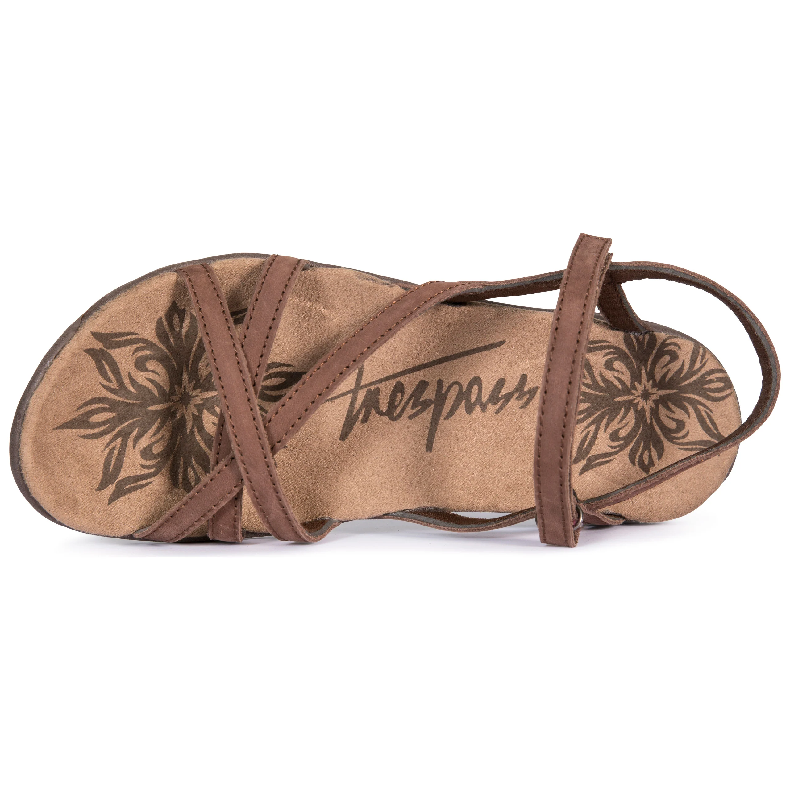 Kimbra Womens Leather Sandals in Buck - Image 6