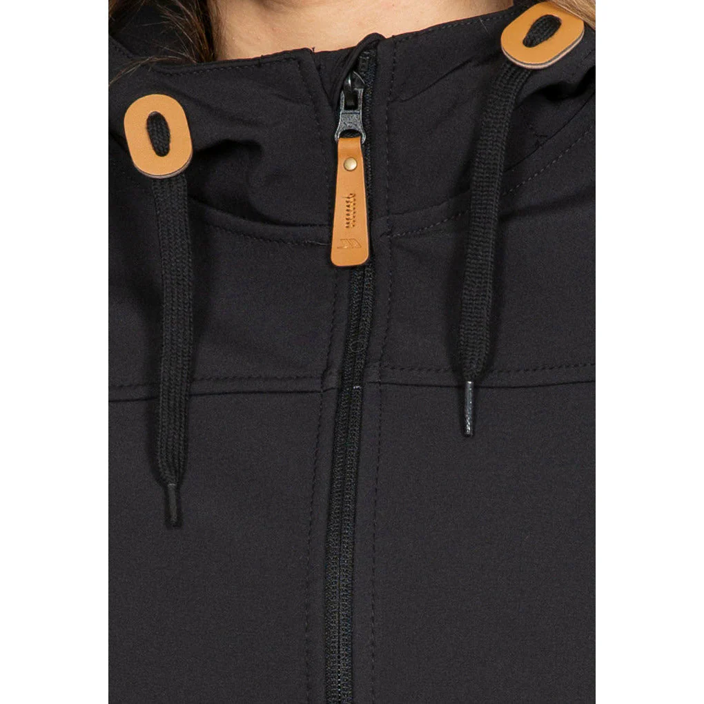 Kristen Women's Longer Length Softshell Jacket in Black - Image 10