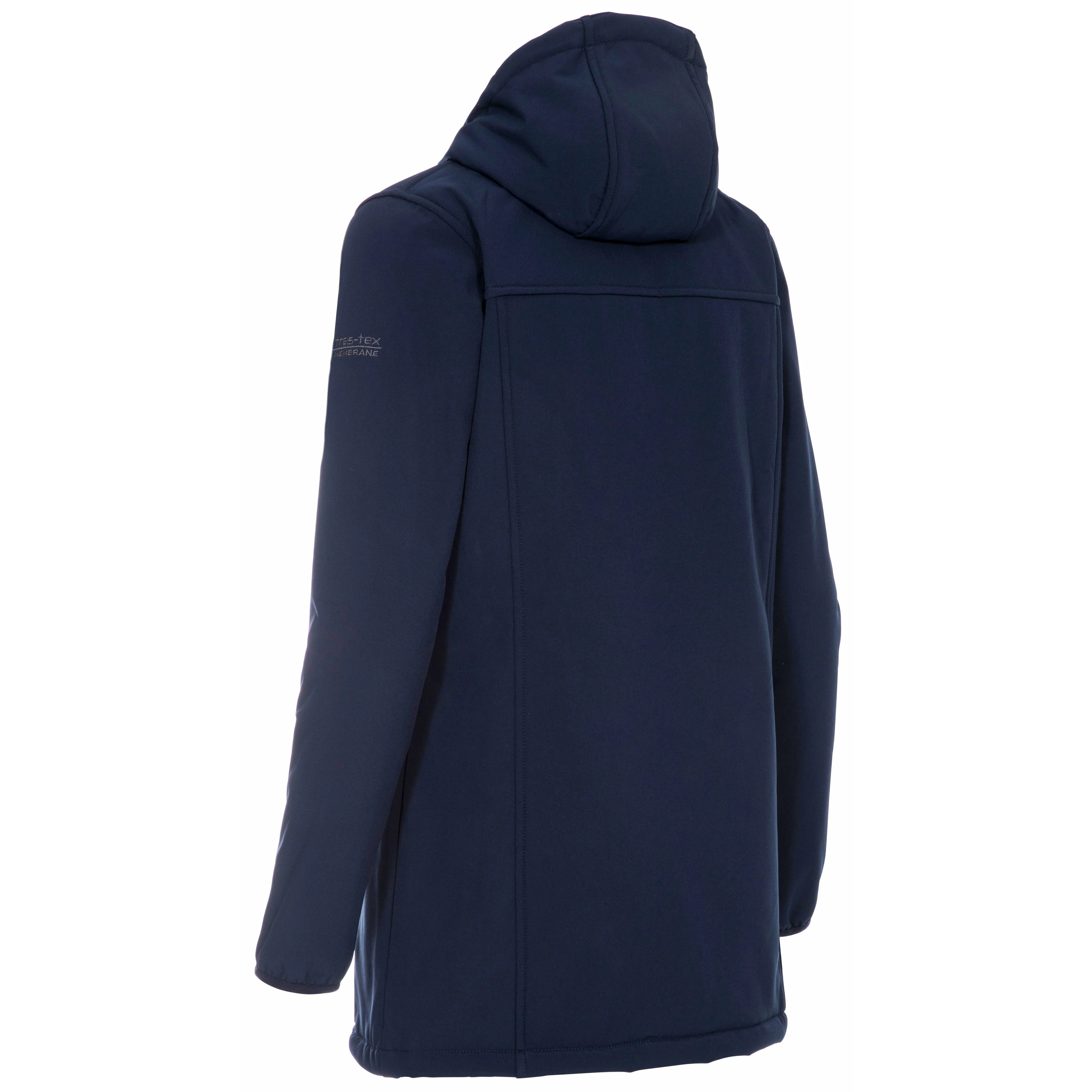 Kristen Women's Longer Length Softshell Jacket in Navy - Image 2