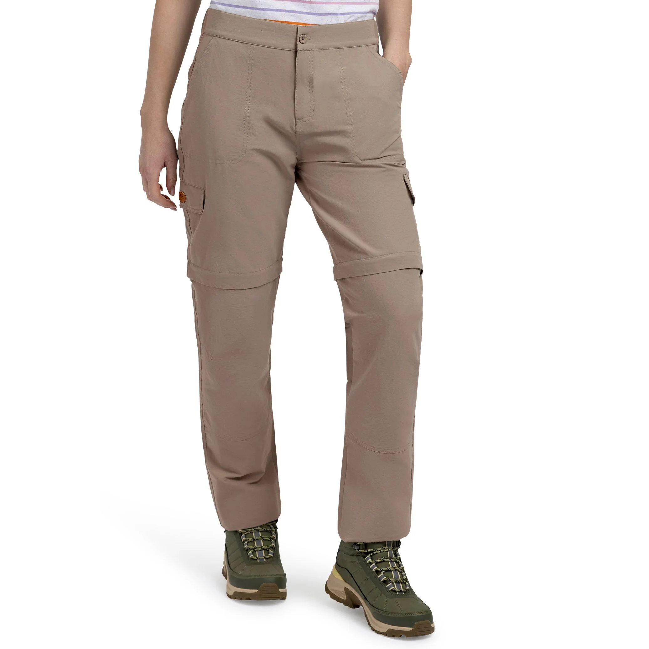 Krystyna Womens Convertible Trousers in Vintage Khaki - Image 6