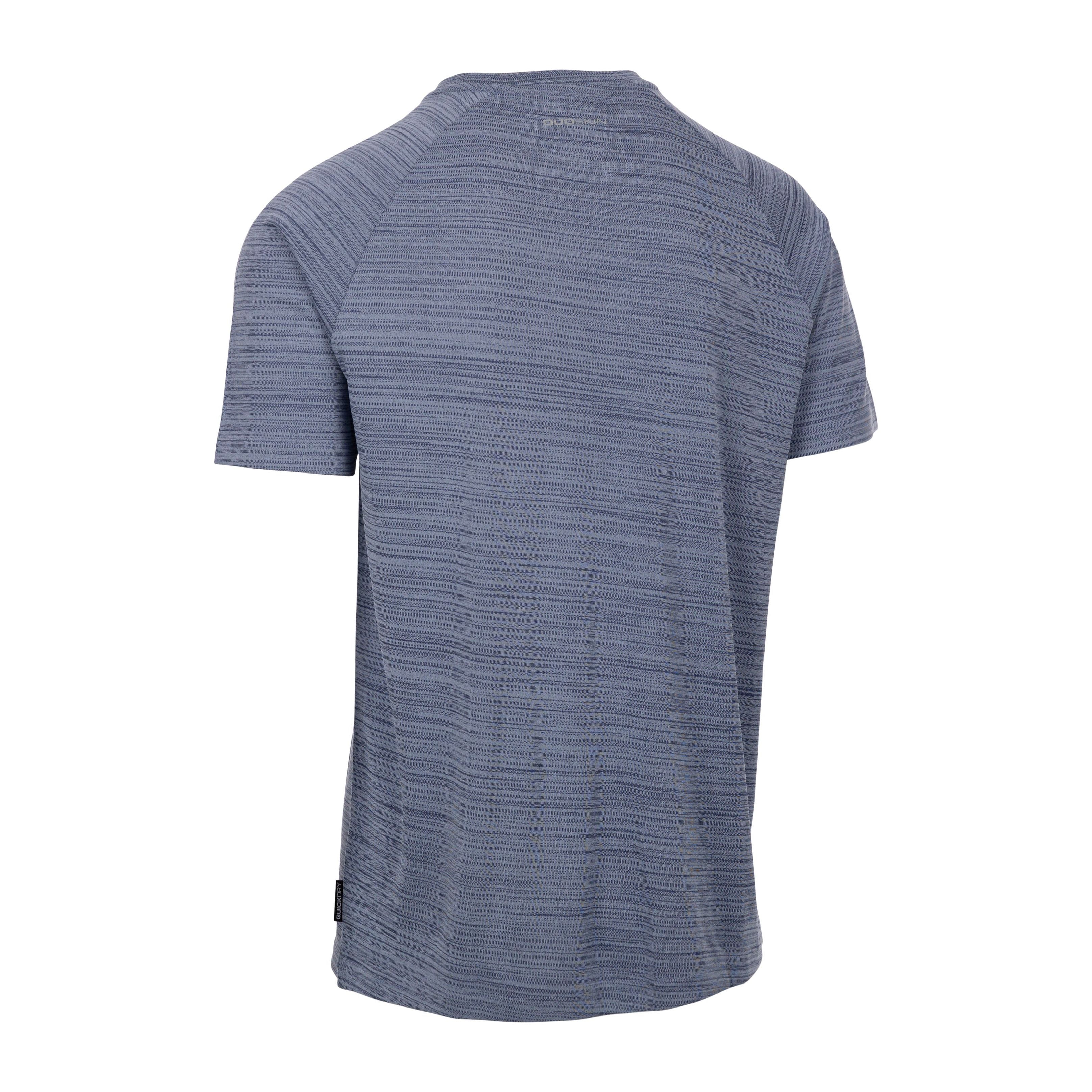 Leecana Men's Quick Dry Active T-Shirt in Denim Blue - Image 2