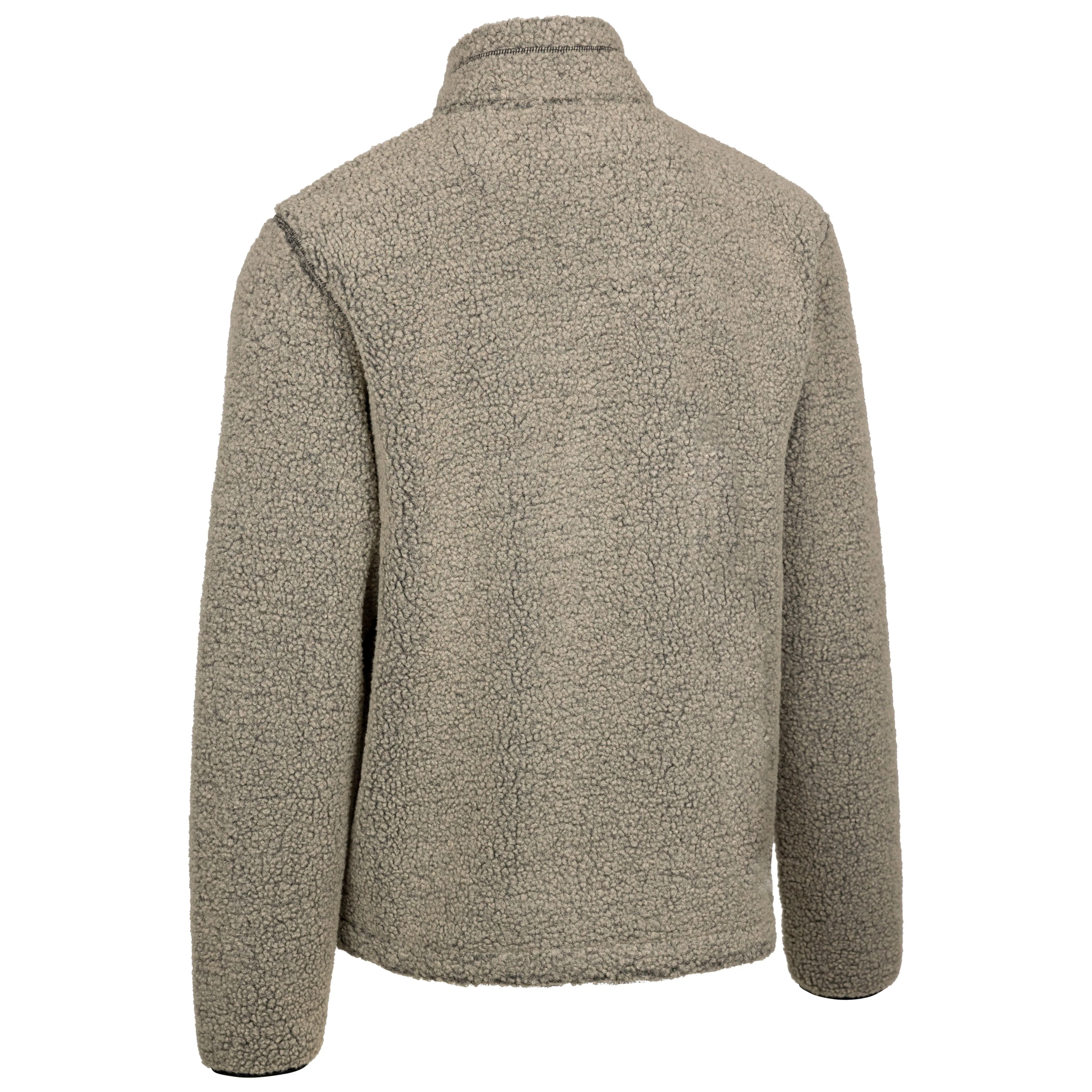Maclarenton Men's Full Zip Fleece in Beige Marl - Image 5
