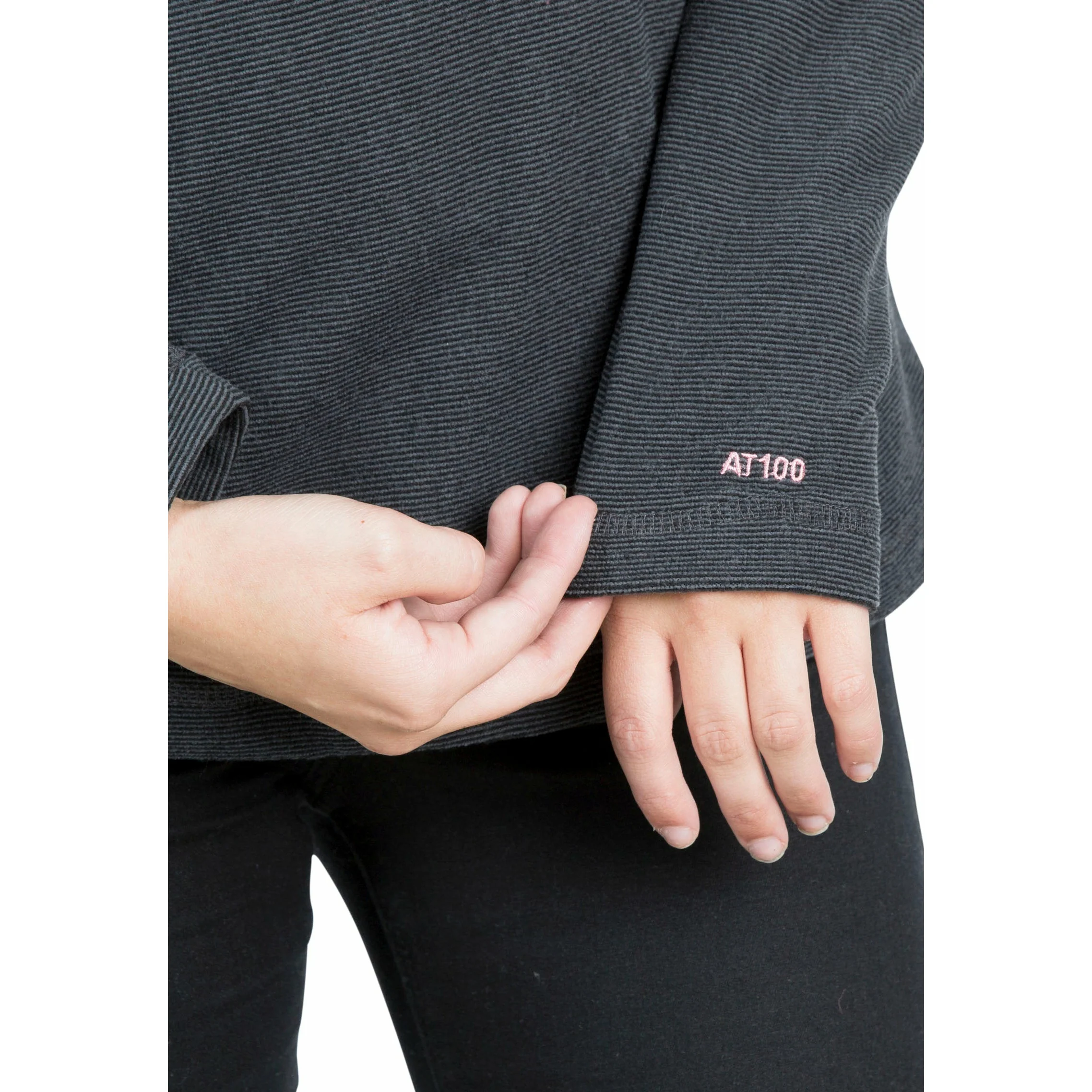 Meadows Womens 1/2 Zip Fleece in Charcoal - Image 5