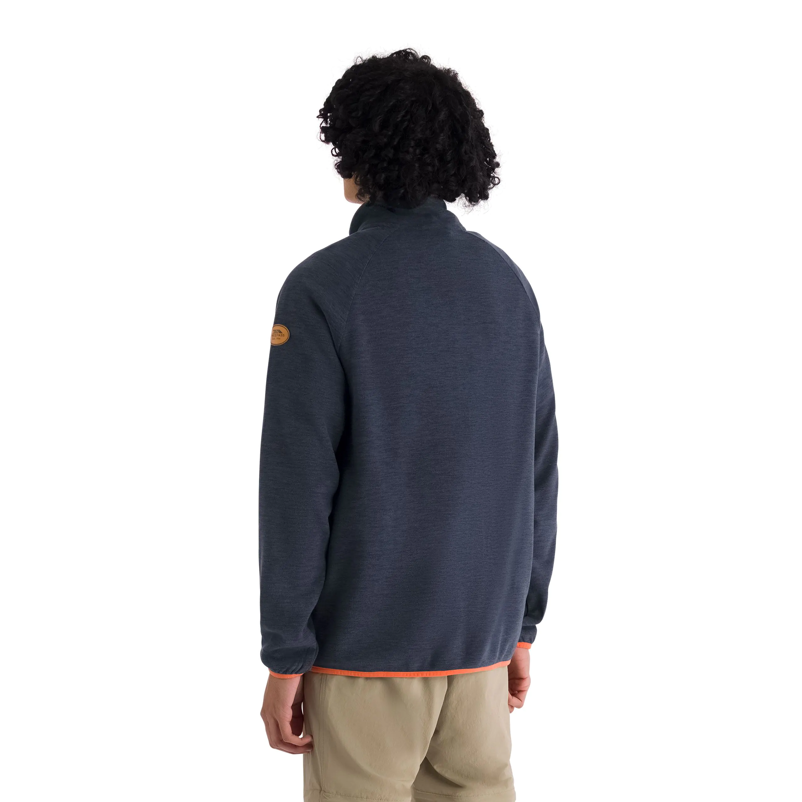 Mitchie Mens Full Zip Fleece in Navy - Image 4