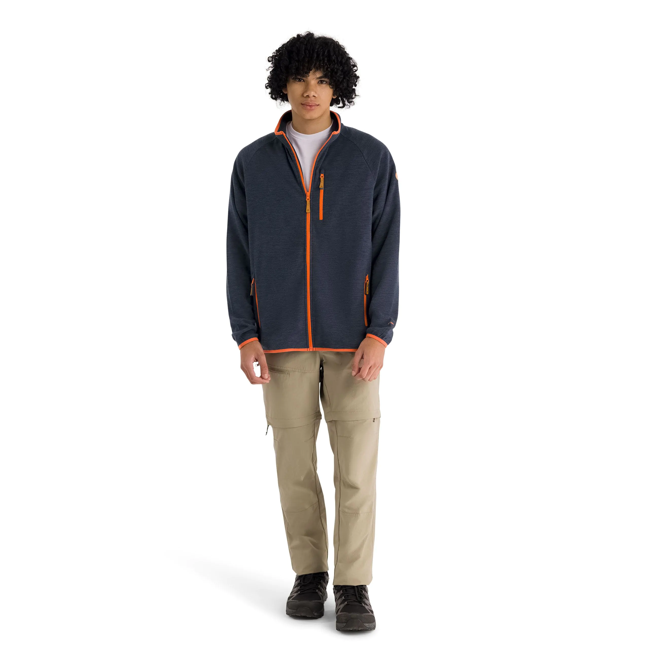 Mitchie Mens Full Zip Fleece in Navy - Image 5