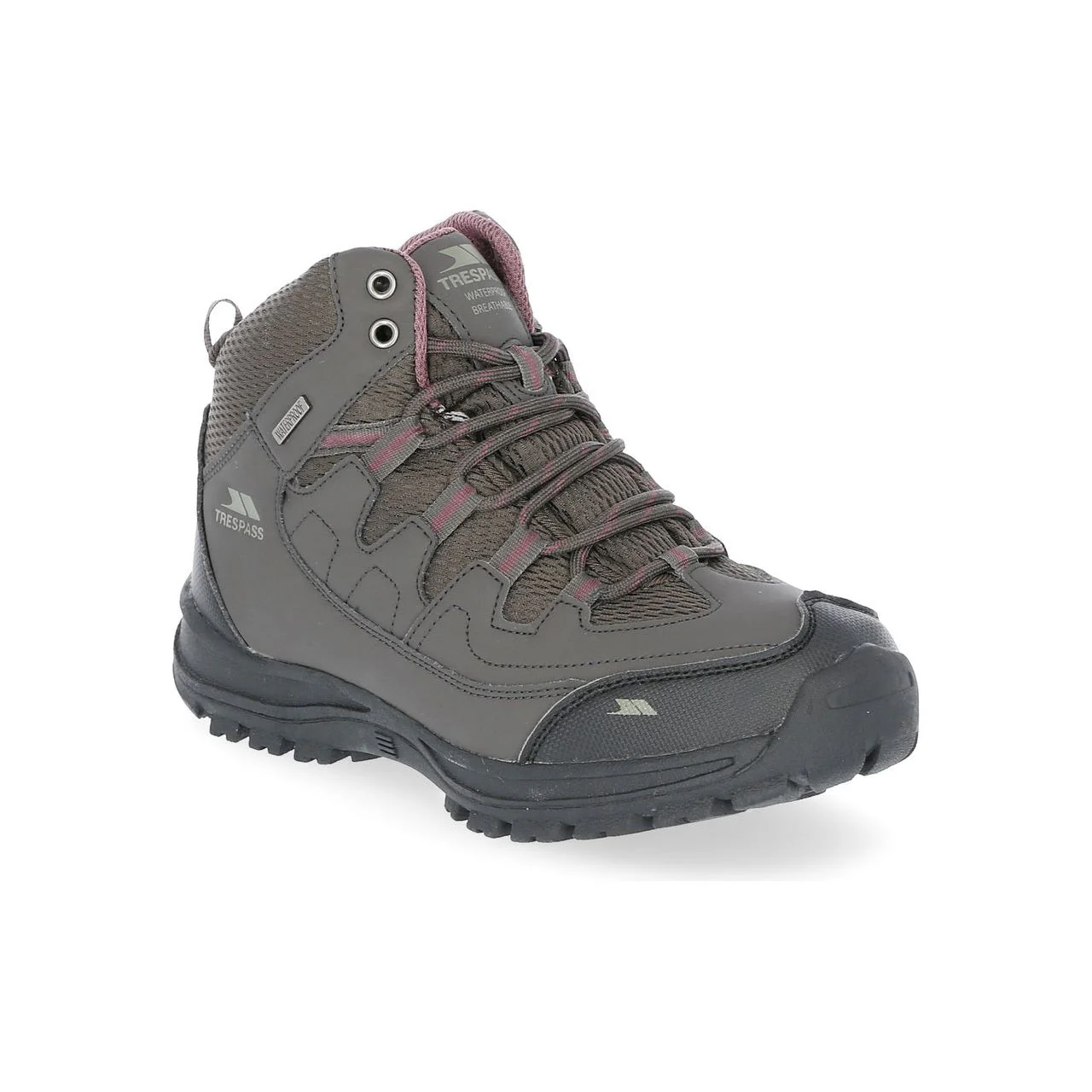 Mitzi Womens Waterproof Hiking Boots in Coffee - Image 2