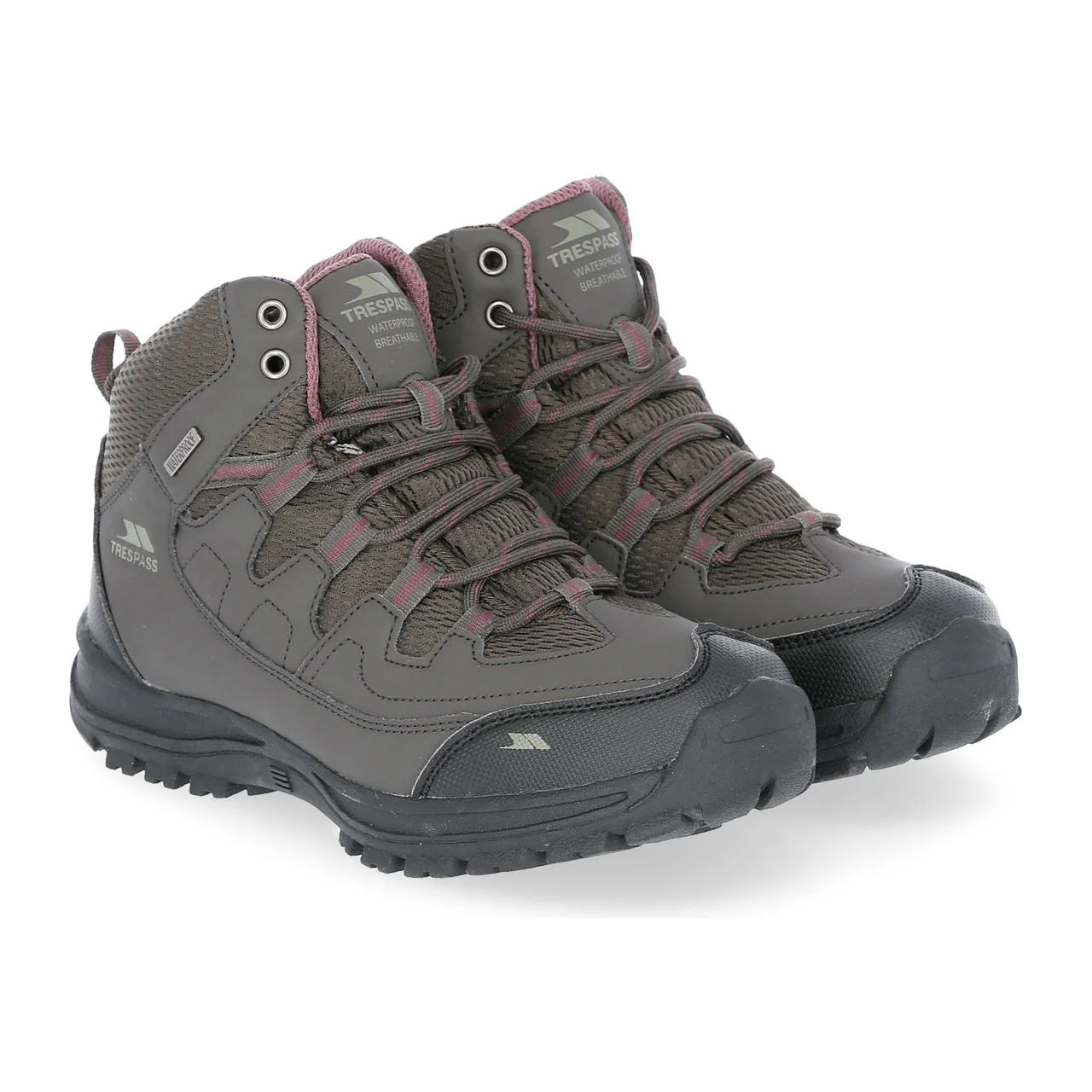 Mitzi Womens Waterproof Hiking Boots in Coffee - Image 6