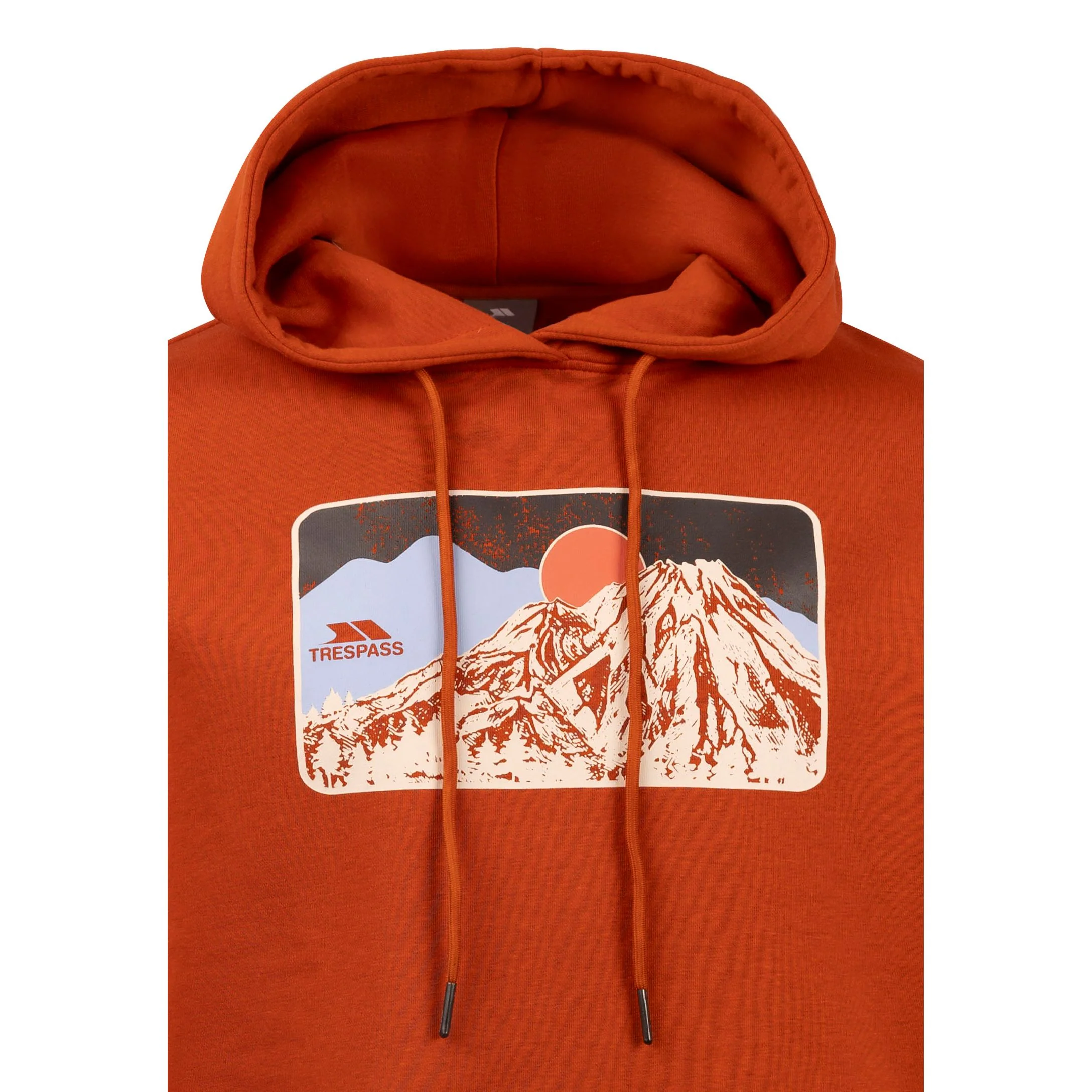 Norton Men's Casual Hoodie in Burnt Orange - Image 3