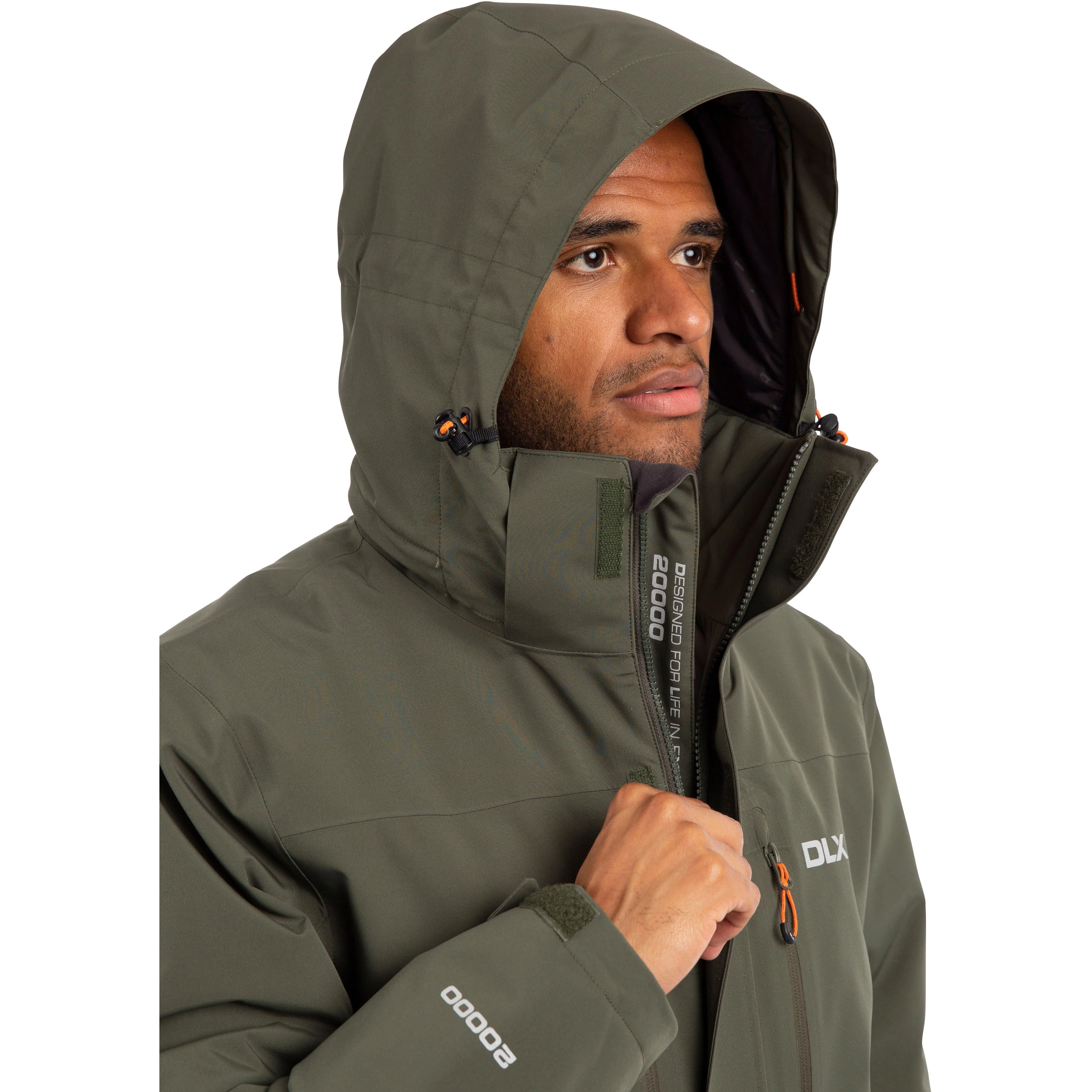 Oswarm Men's DLX Padded Waterproof Jacket in Ivy - Image 5