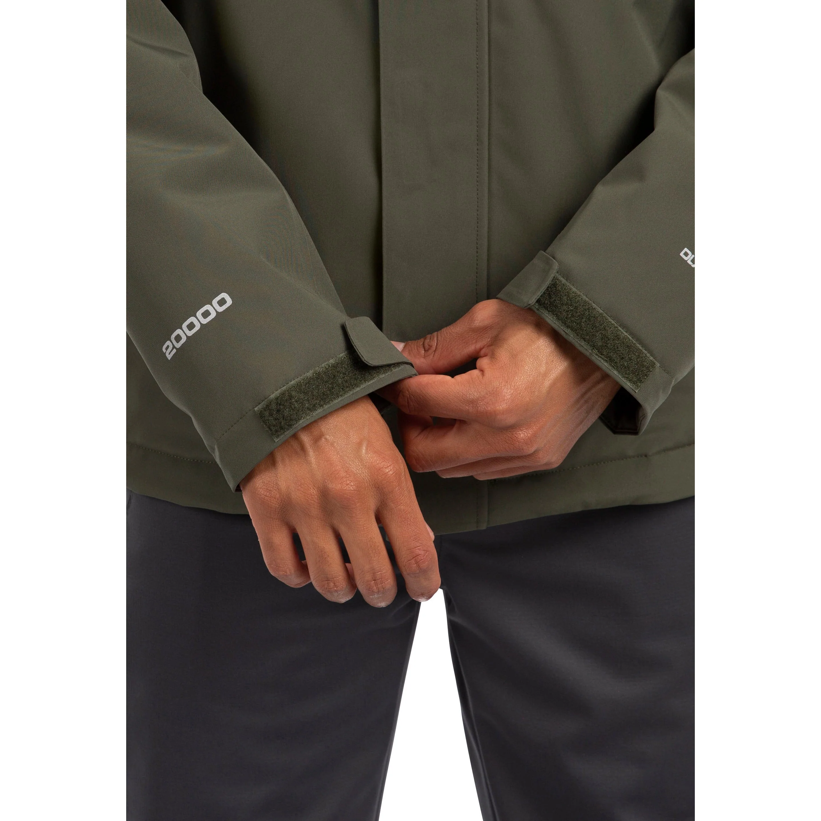 Oswarm Men's DLX Padded Waterproof Jacket in Ivy - Image 7
