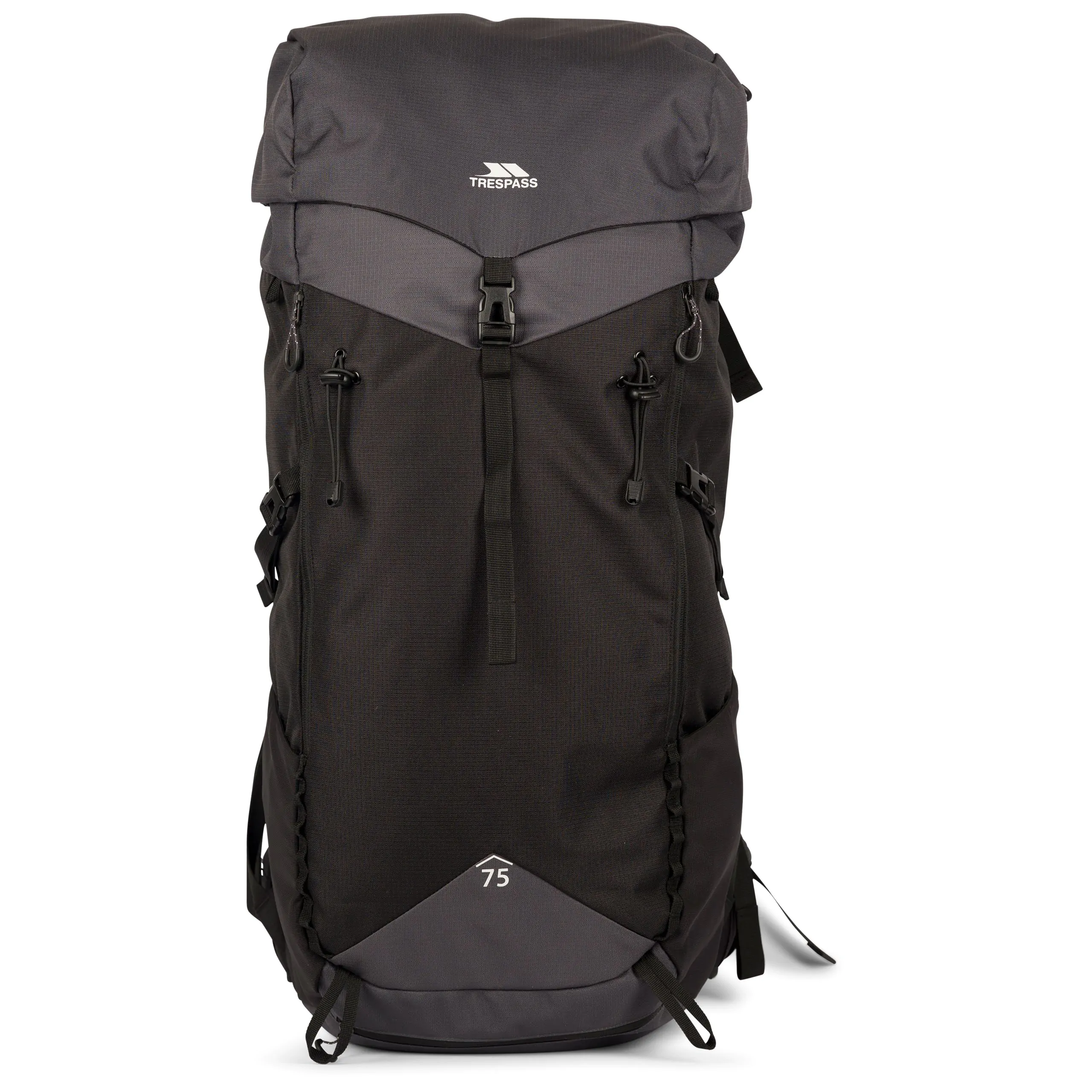 Pass 75 Hiking Rucksack 75L in Black and Dark Grey - Image 2