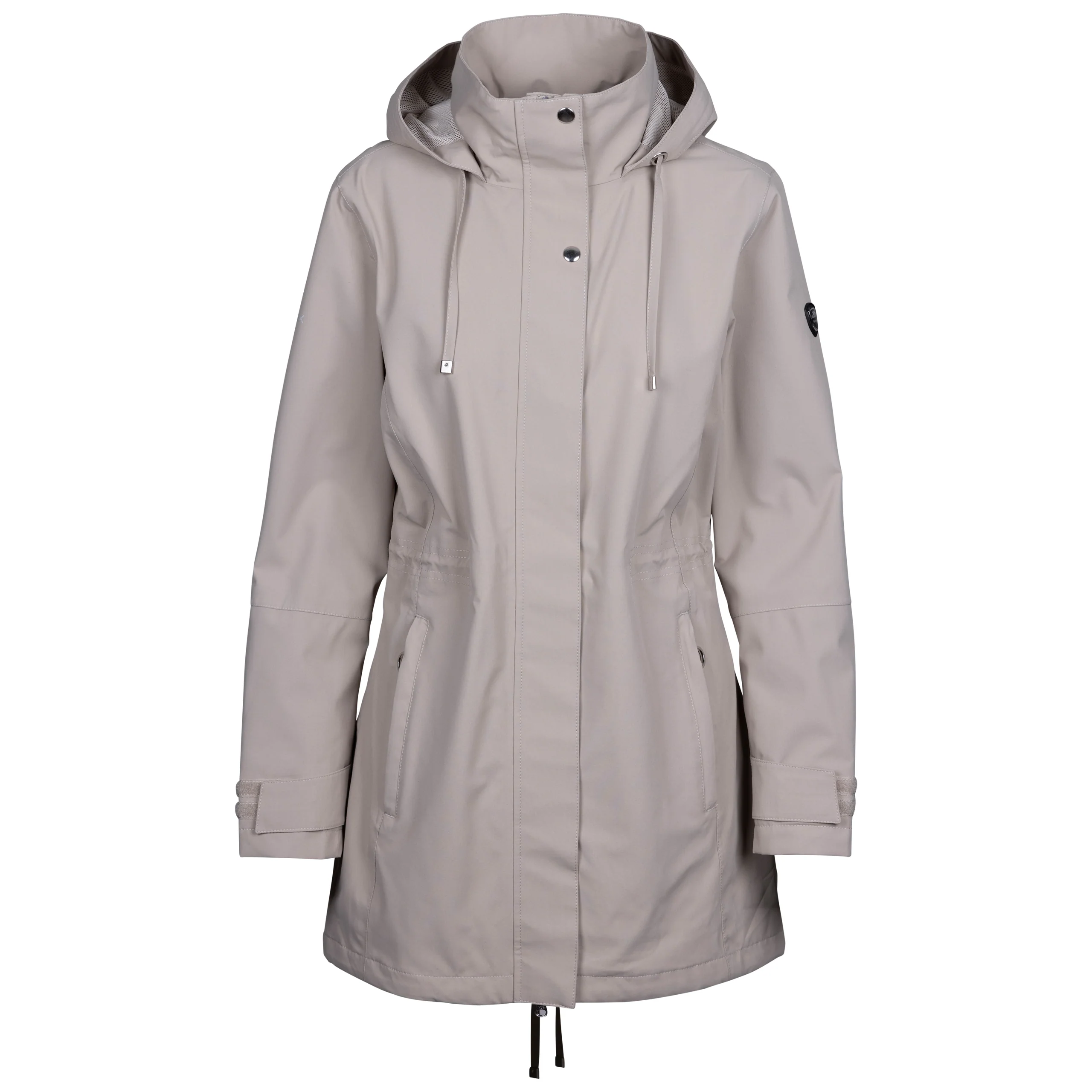 Pavlina Womens Waterproof Rain Jacket in Oatmilk - Image 2