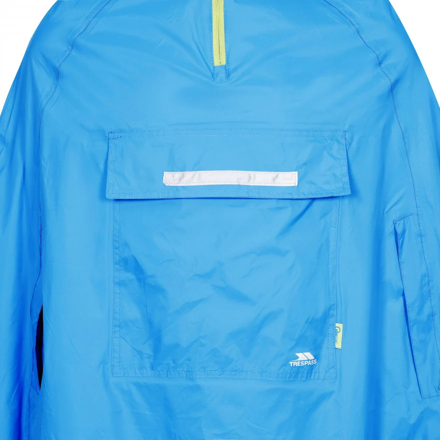 Qikpac Adults Packaway Waterproof Poncho in Cobalt Blue - Image 4