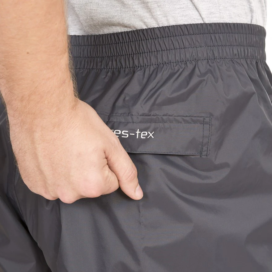 Qikpac Adults Unisex Pack Away Waterproof Trousers in Flint - Image 4