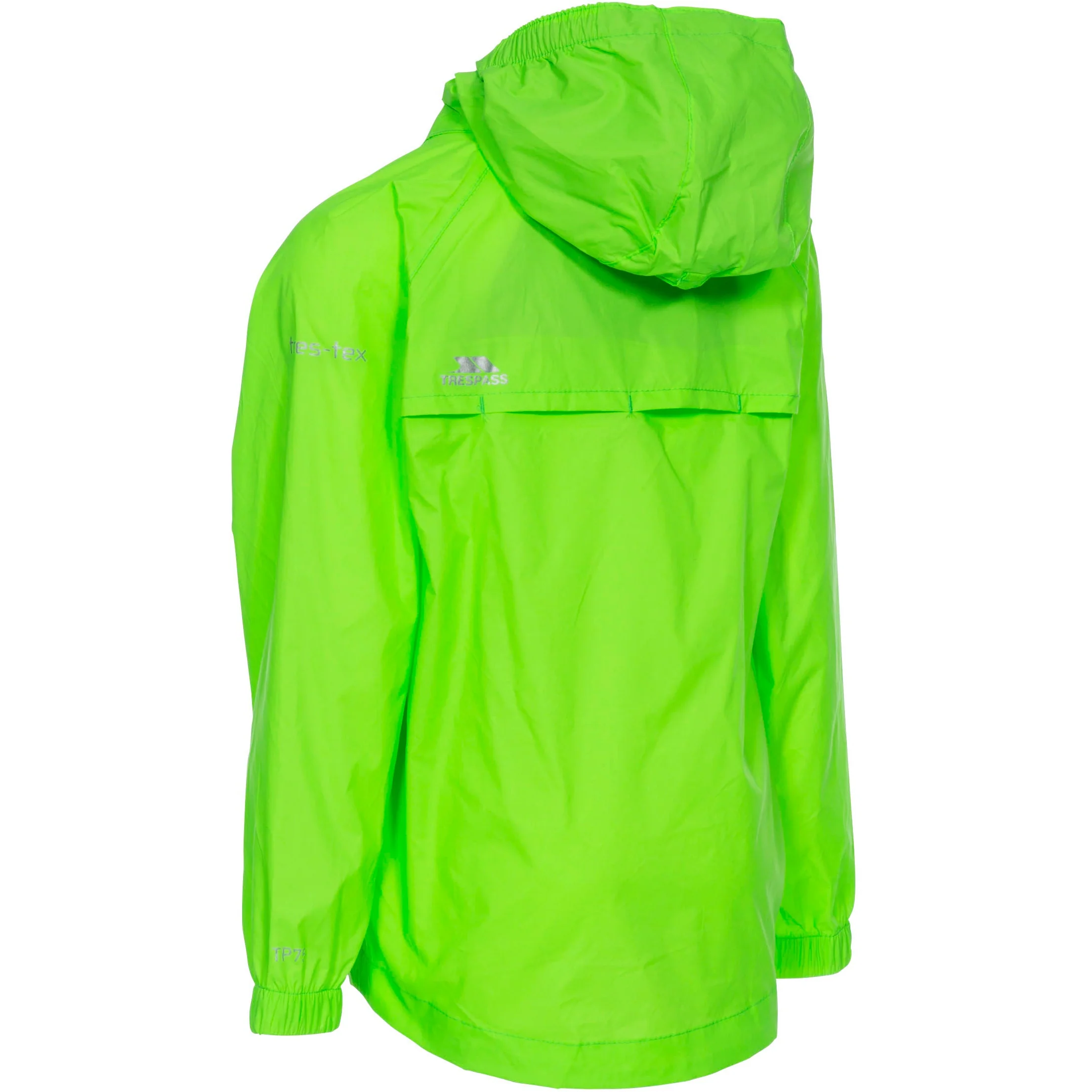 Qikpac Kids Packaway Unpadded Waterproof Jacket in Green Gecko - Image 5
