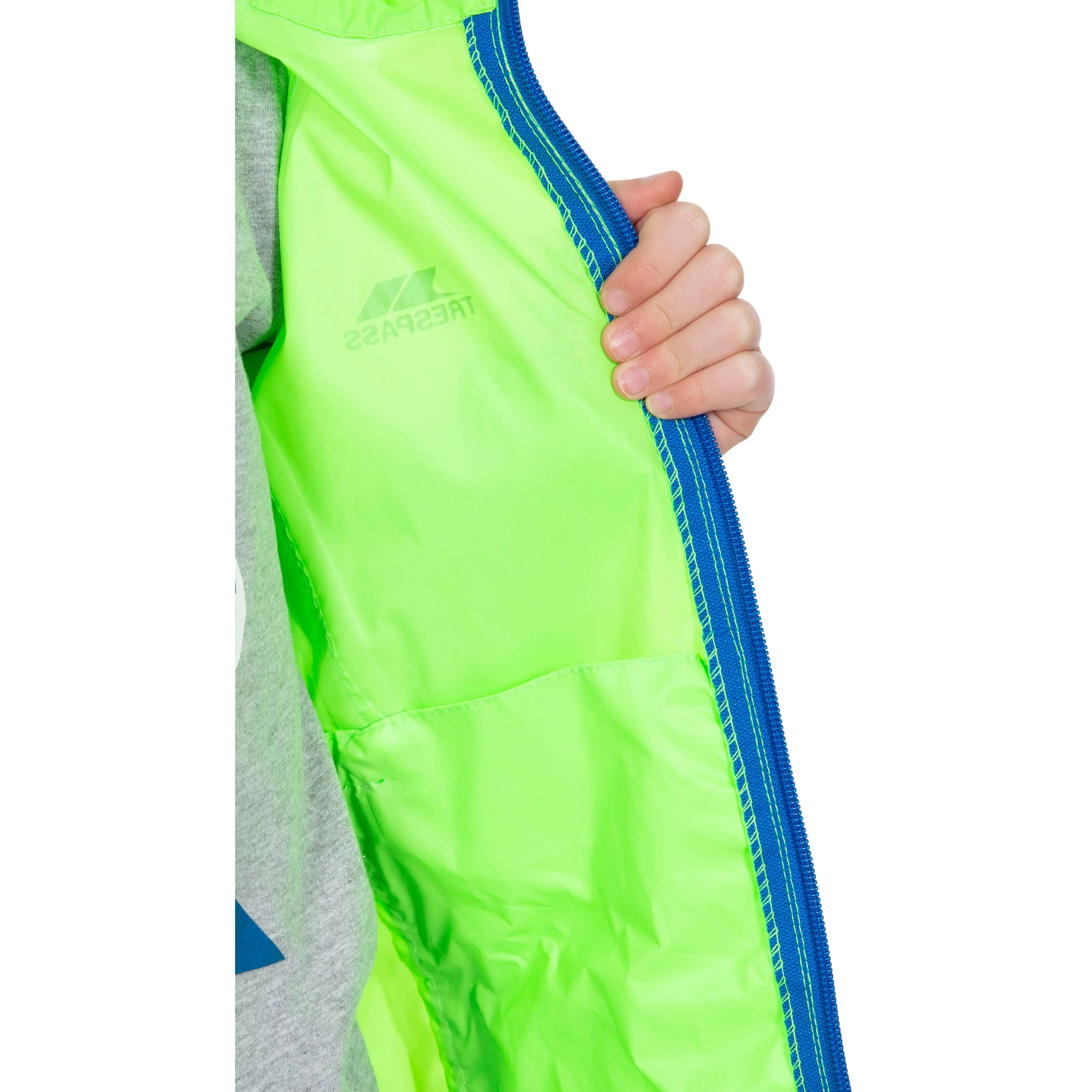Qikpac Kids Packaway Unpadded Waterproof Jacket in Green Gecko - Image 6
