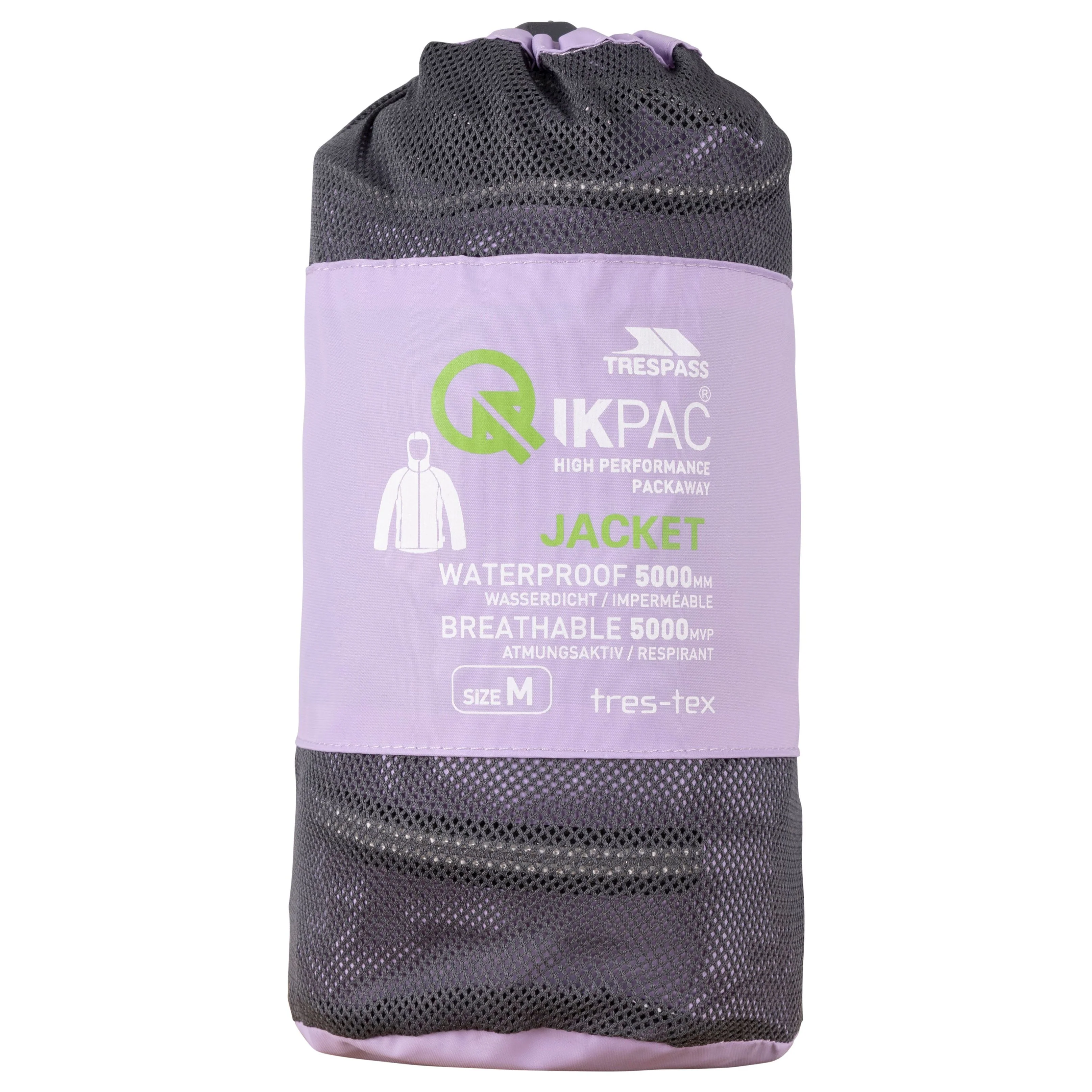 Qikpac X Adults Unisex Waterproof Packaway Jacket in Gelsomino - Image 5