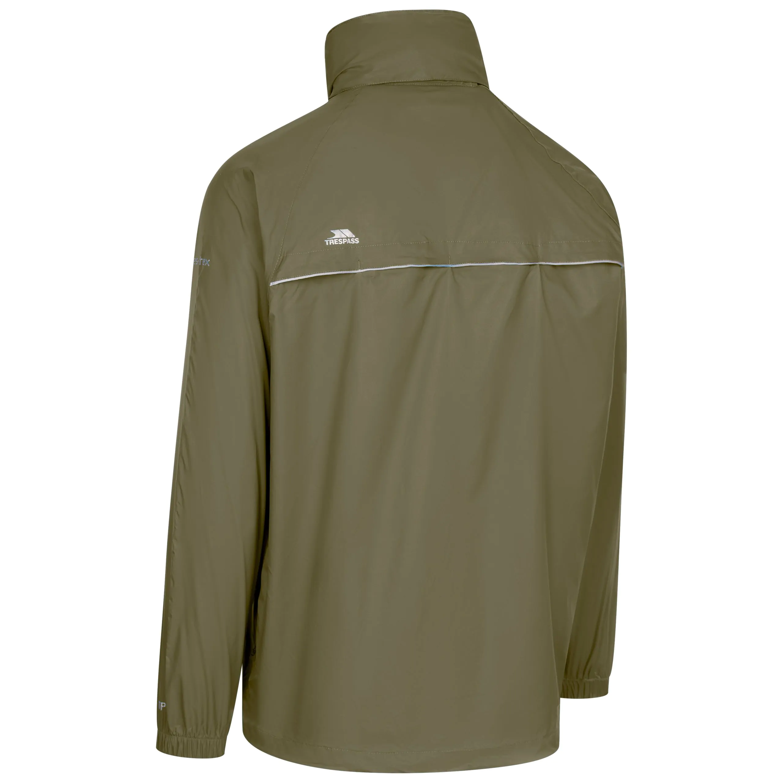 Qikpac X Adults Unisex Waterproof Packaway Jacket in Moss - Image 3