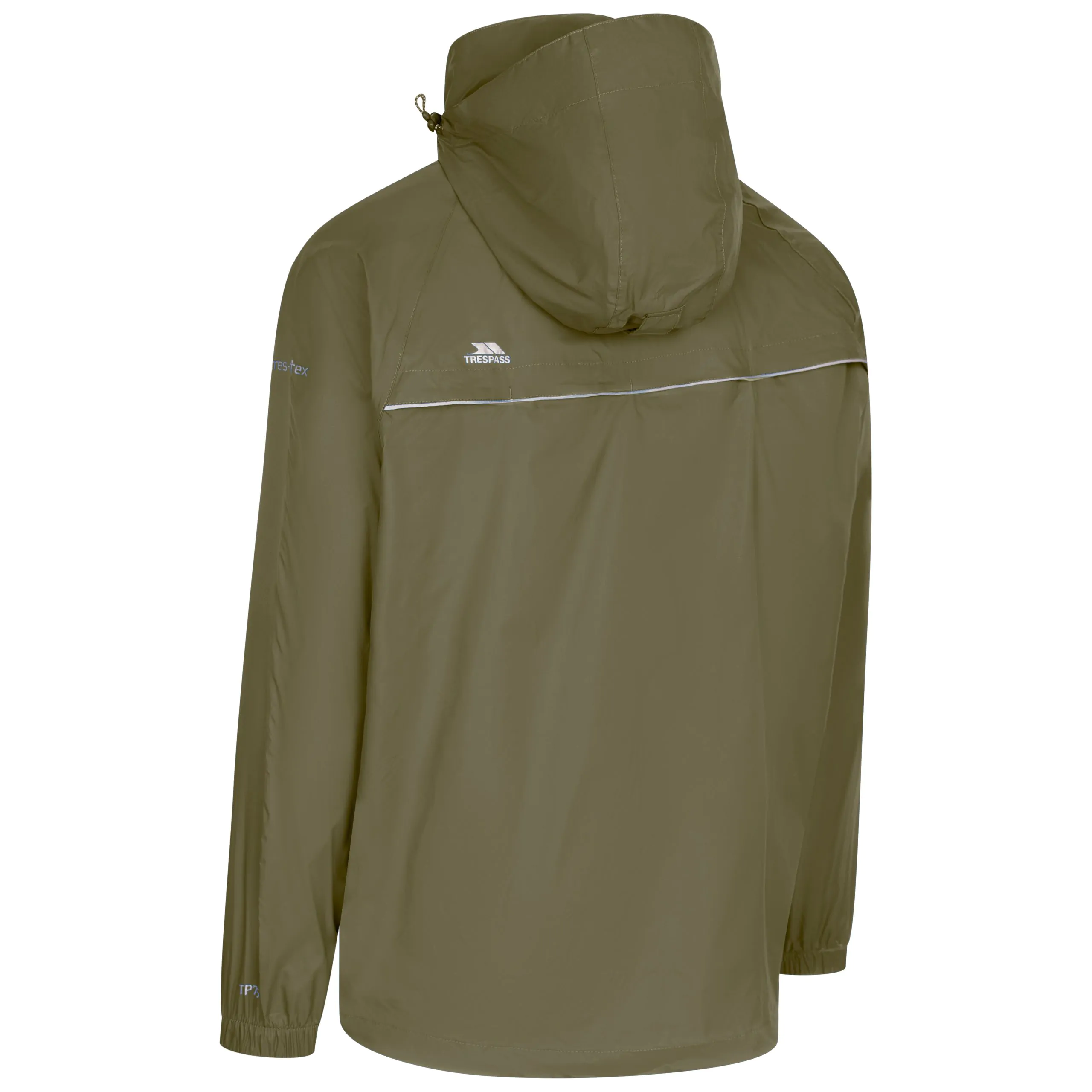 Qikpac X Adults Unisex Waterproof Packaway Jacket in Moss - Image 4