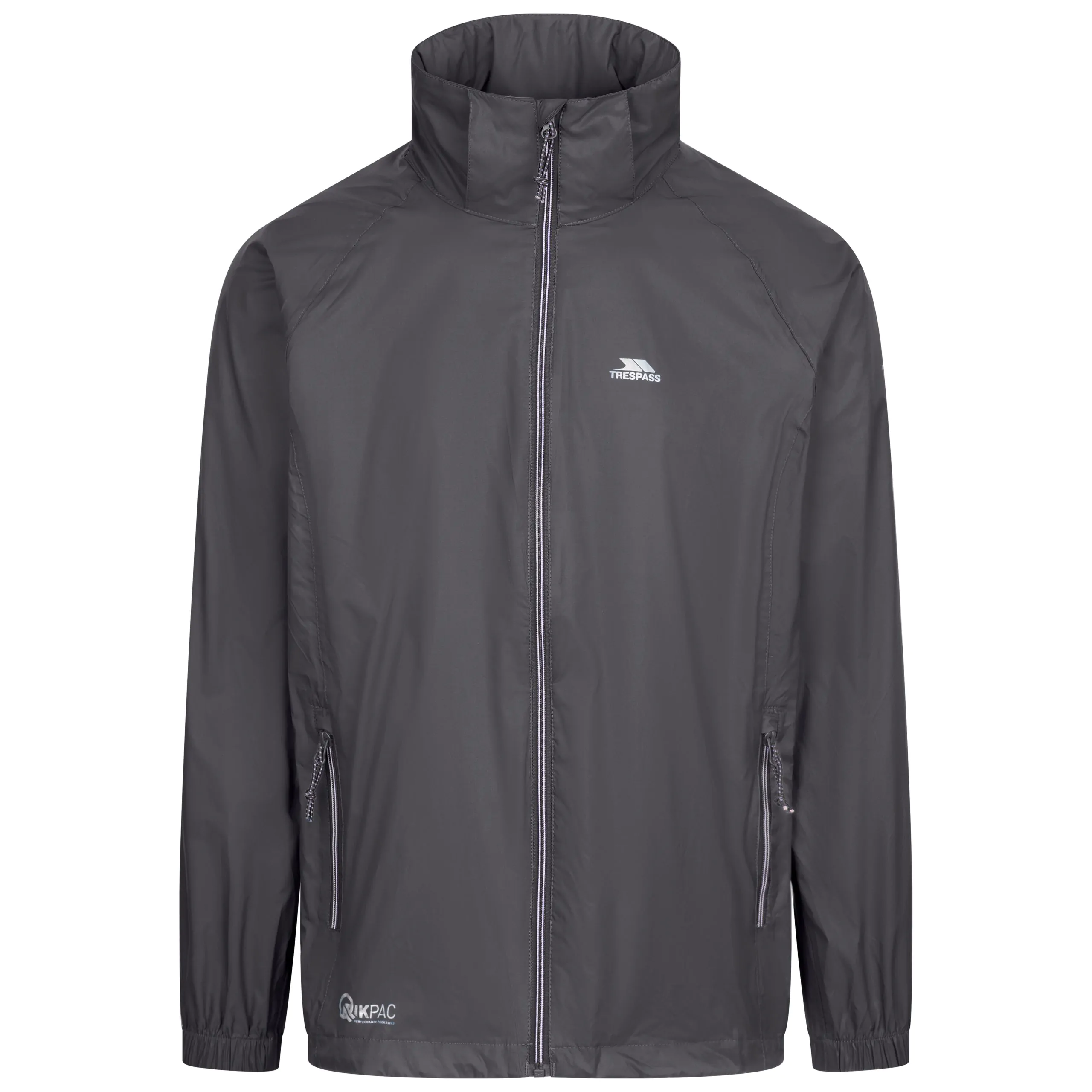 Qikpac X Adults Unisex Waterproof Packaway Jacket in Flint