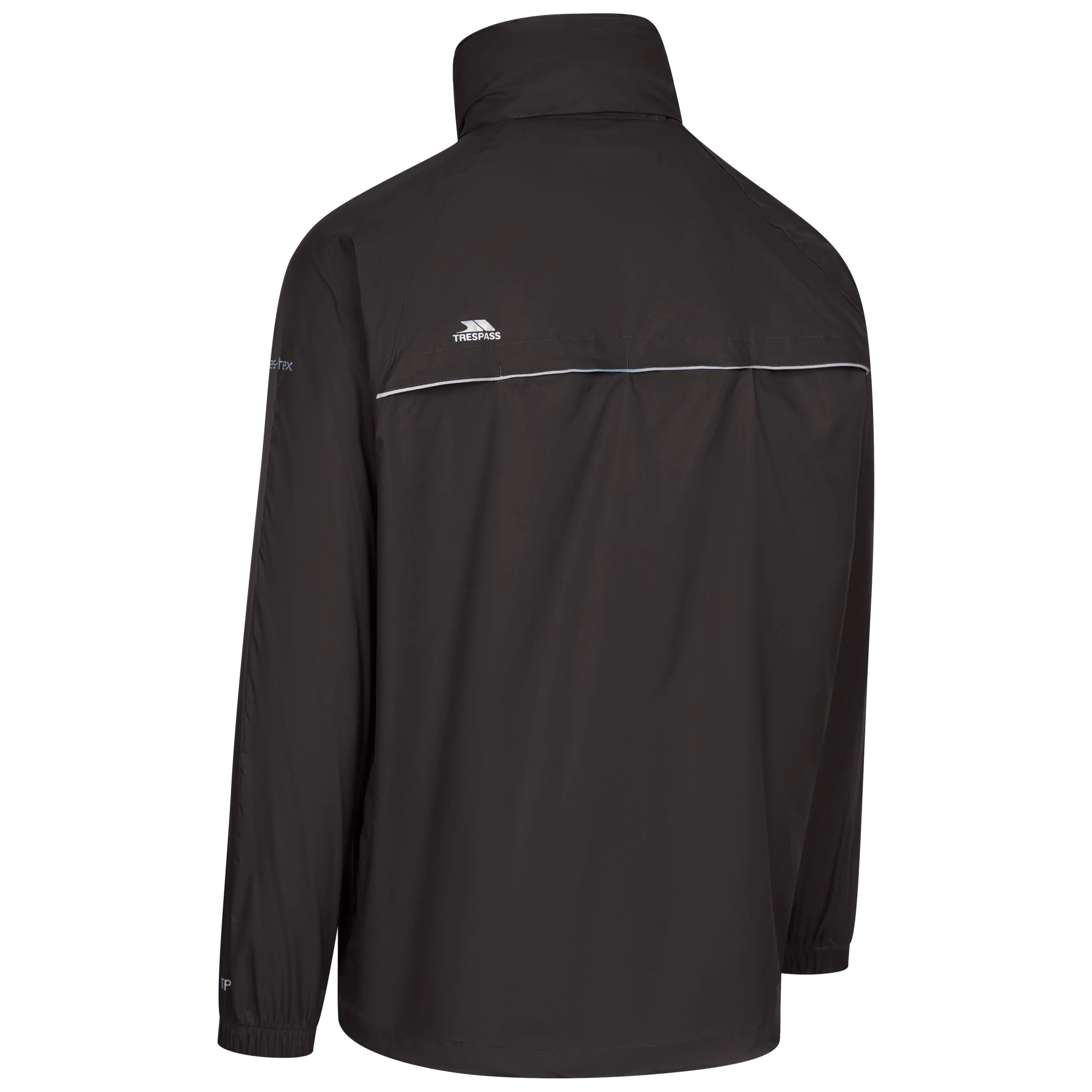 Qikpac X Adults Unisex Waterproof Packaway Jacket in Black with Red - Image 4