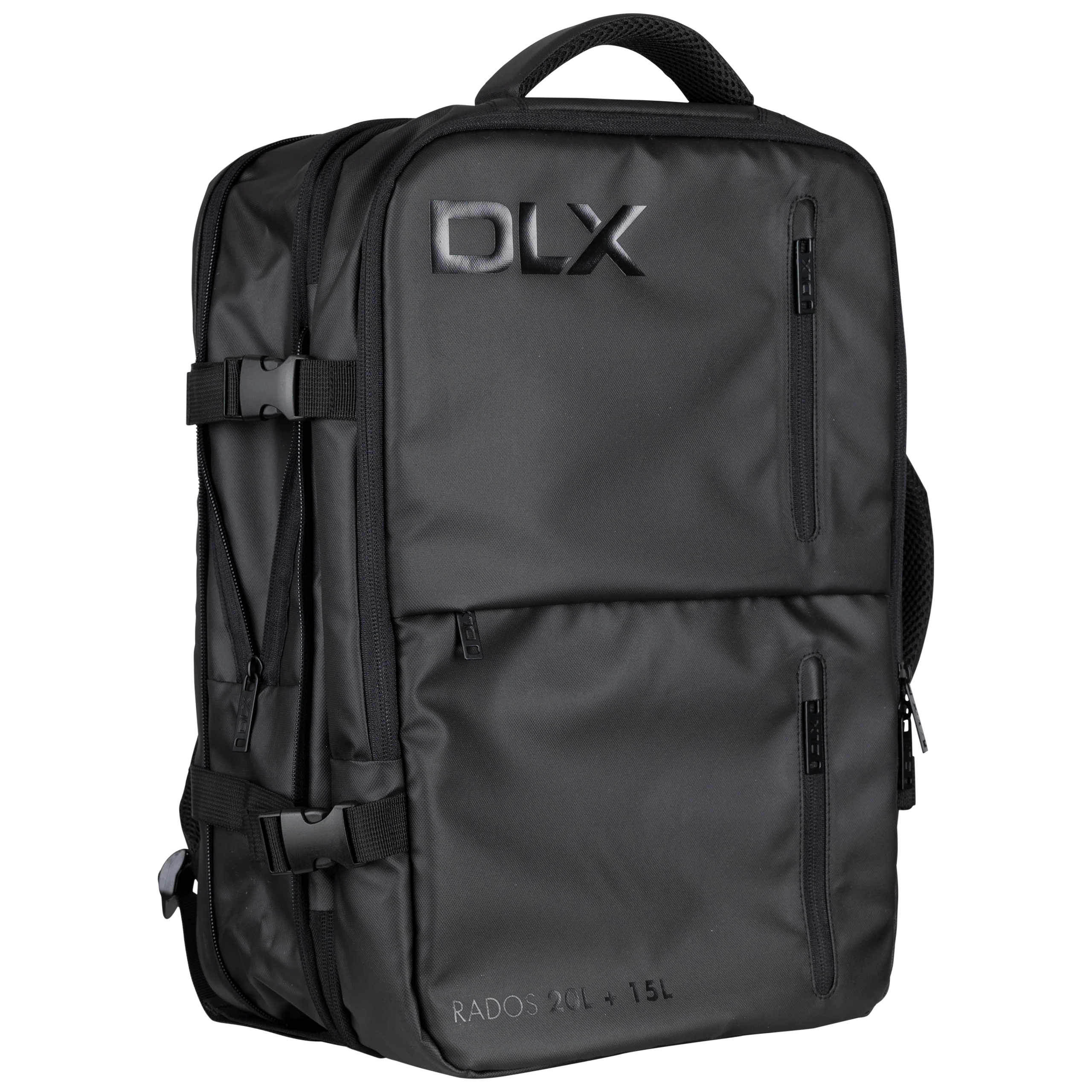 Rados DLX 20/35 Litre Travel Laptop Rucksack in Black