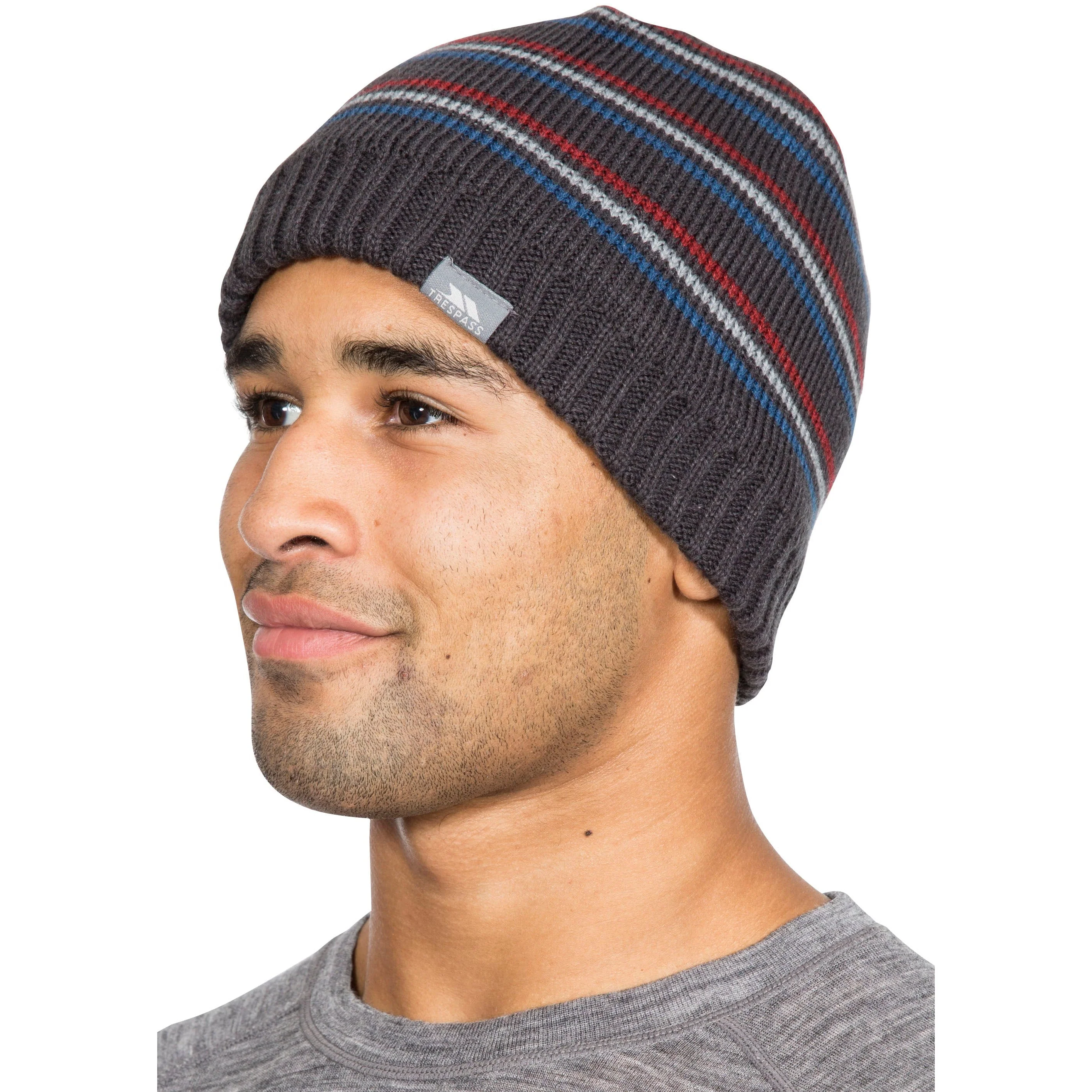 Ray Mens Beanie Hat - Dark Grey - Image 2
