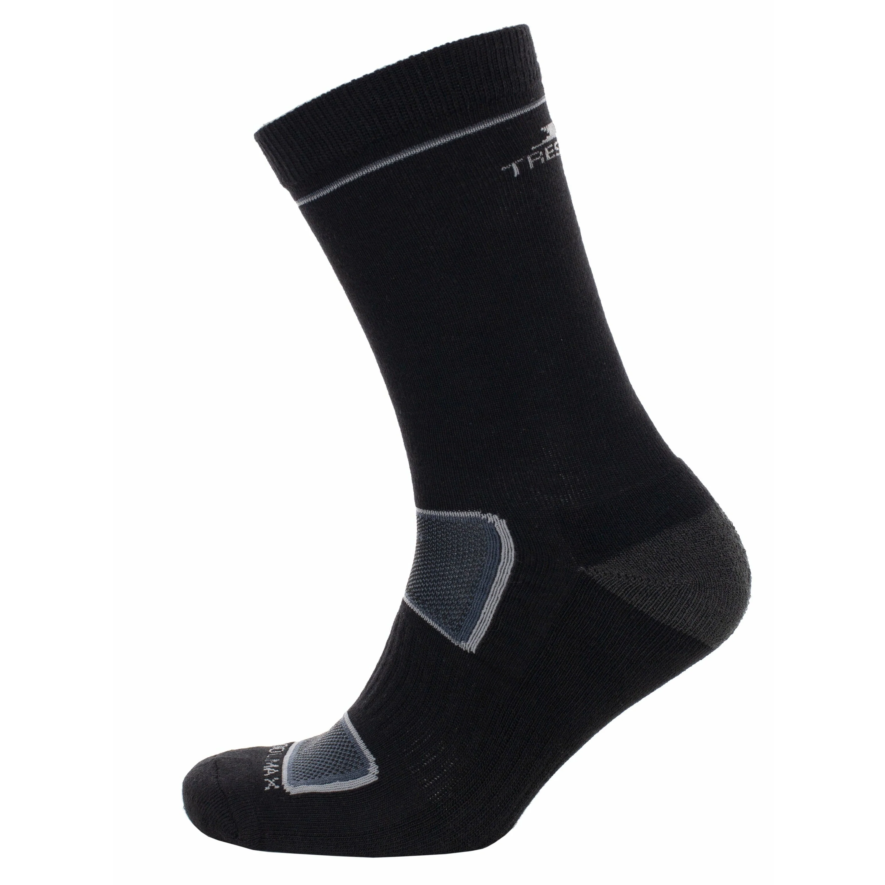Rizzle Eco Men's Recycled Yarn Trekking Boot Socks - Black - Image 3