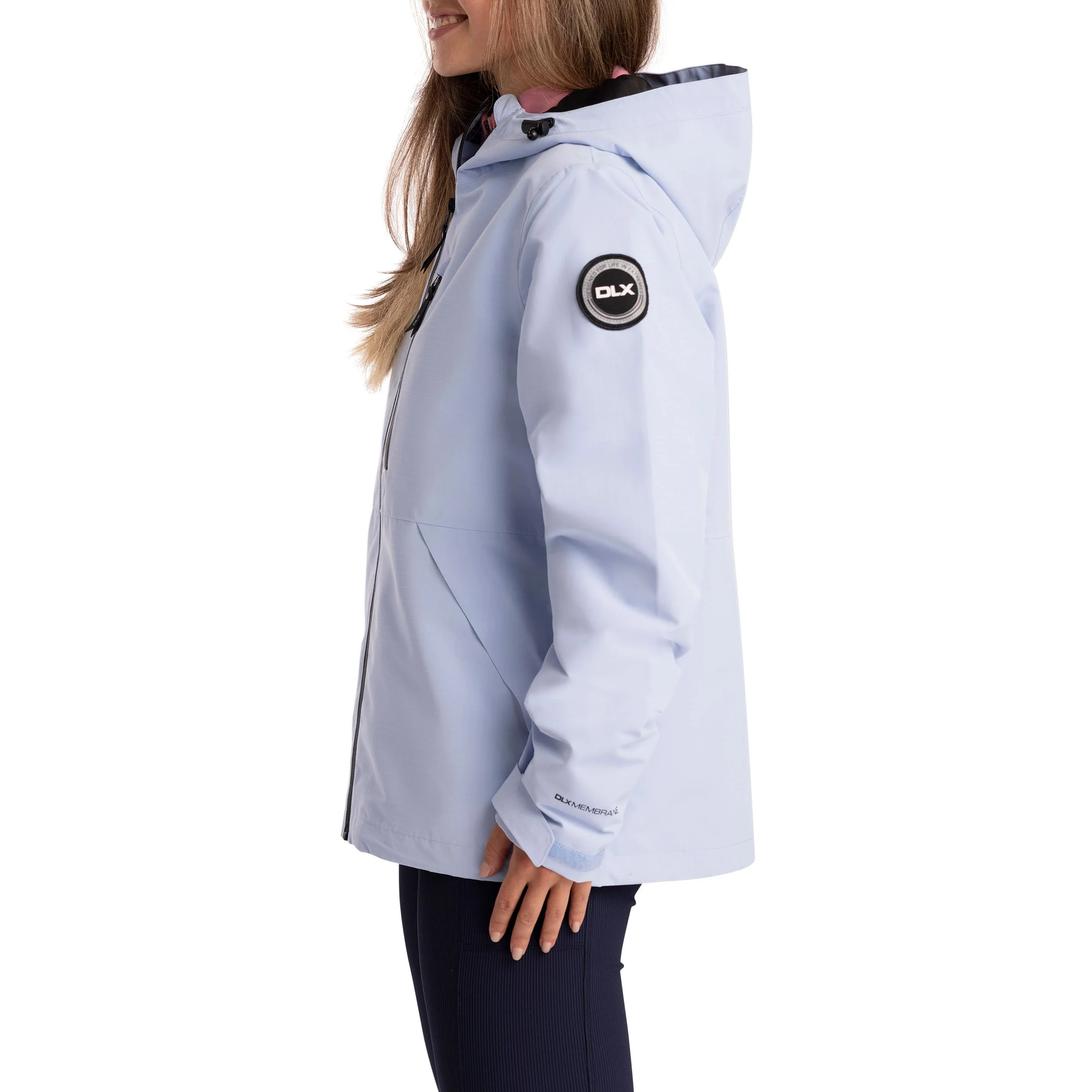 Robina DLX Womens Unpadded Waterproof Jacket in Blue Haze - Image 6