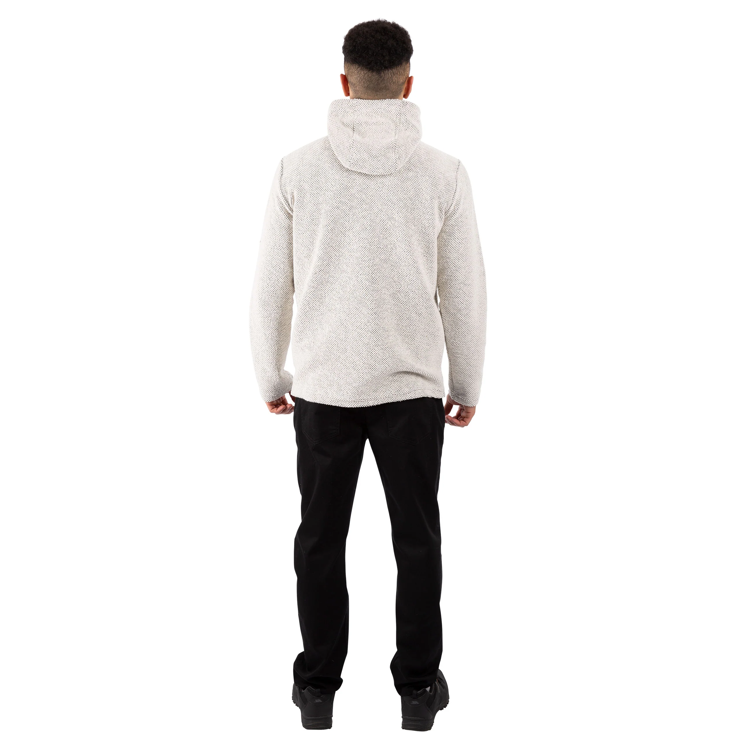 Scawton Men's Knitted Hoodie in Off White - Image 4