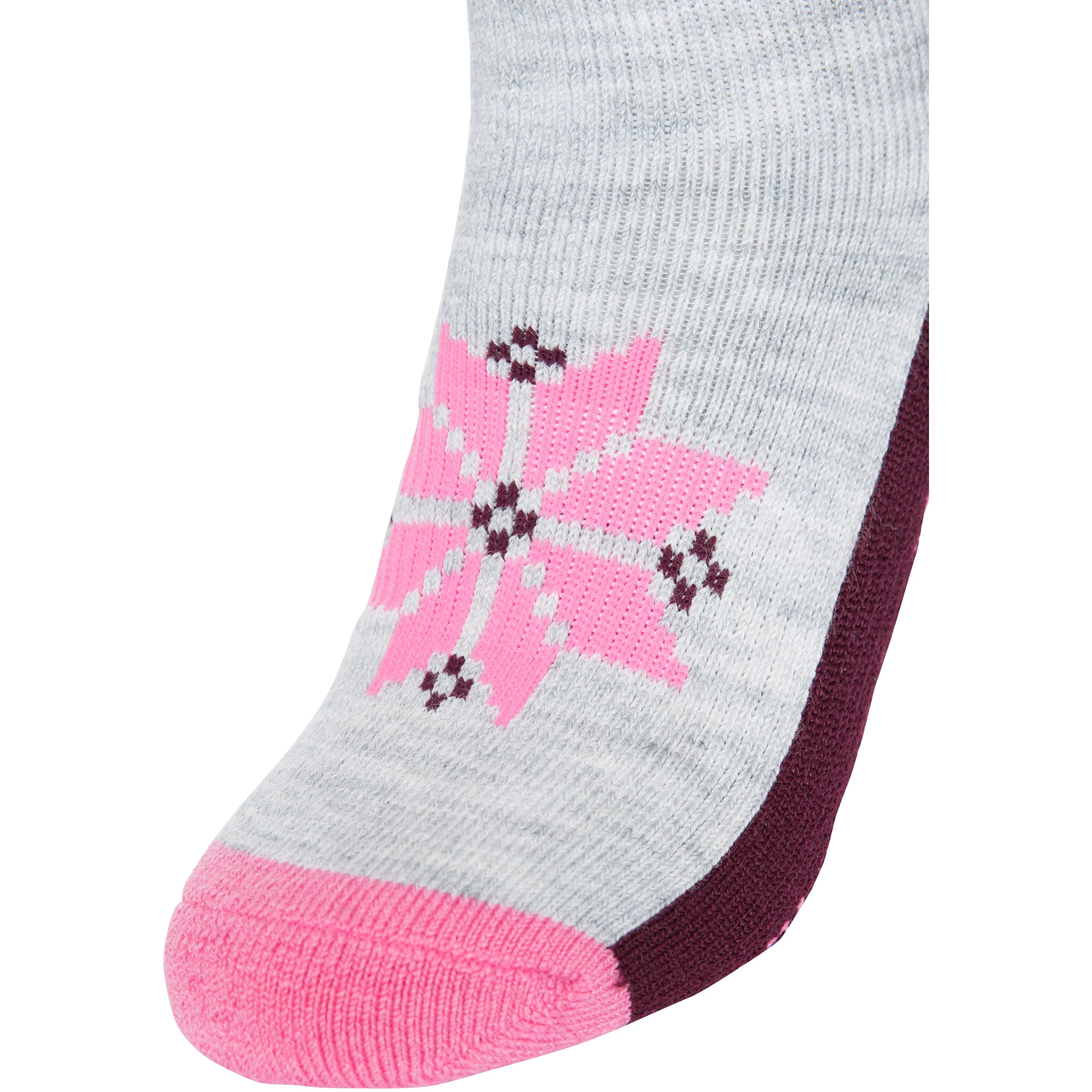 Snowfall Women's Ski Socks in Grey Melange - Image 4