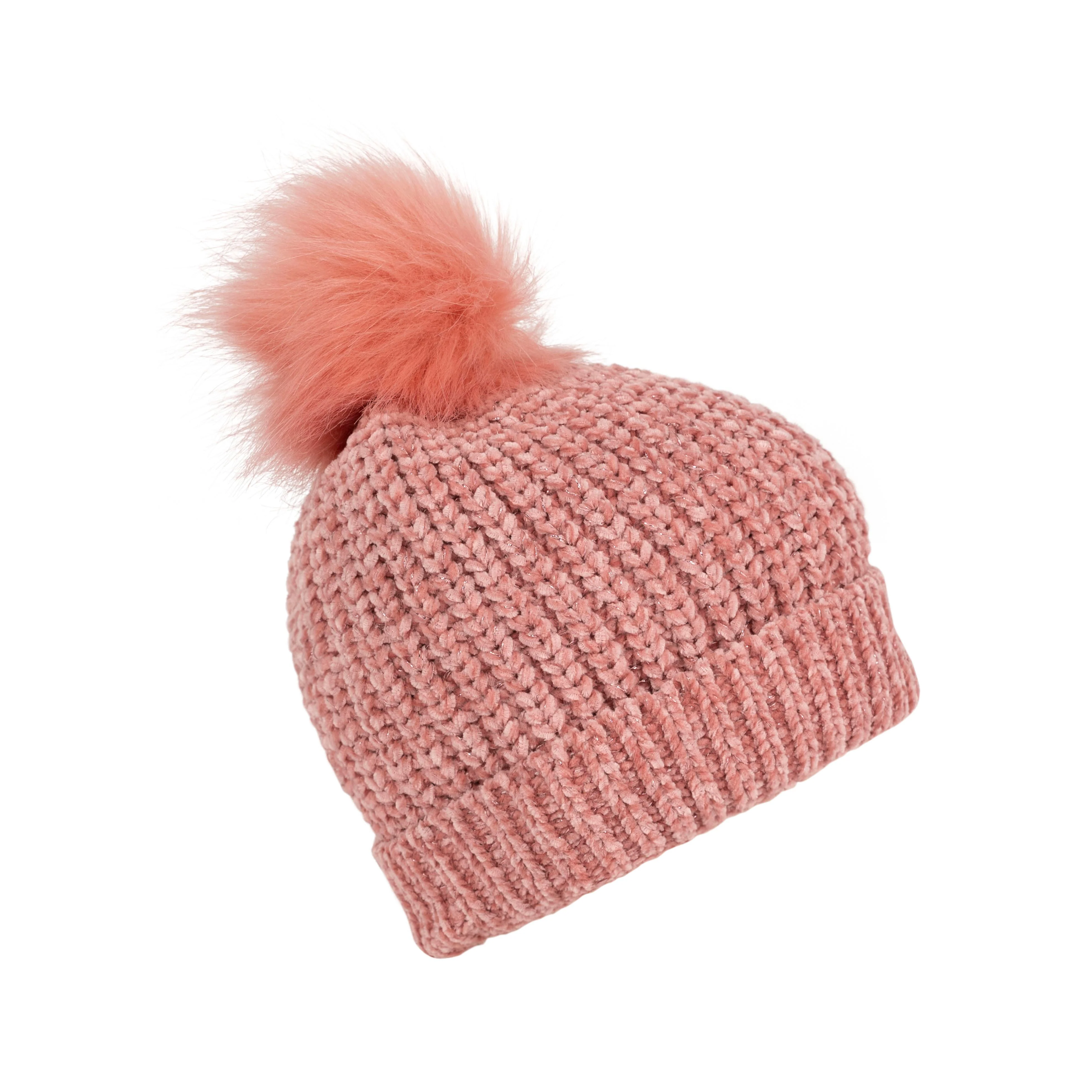 Sparow Girls Knitted Hat in Pink - Image 3