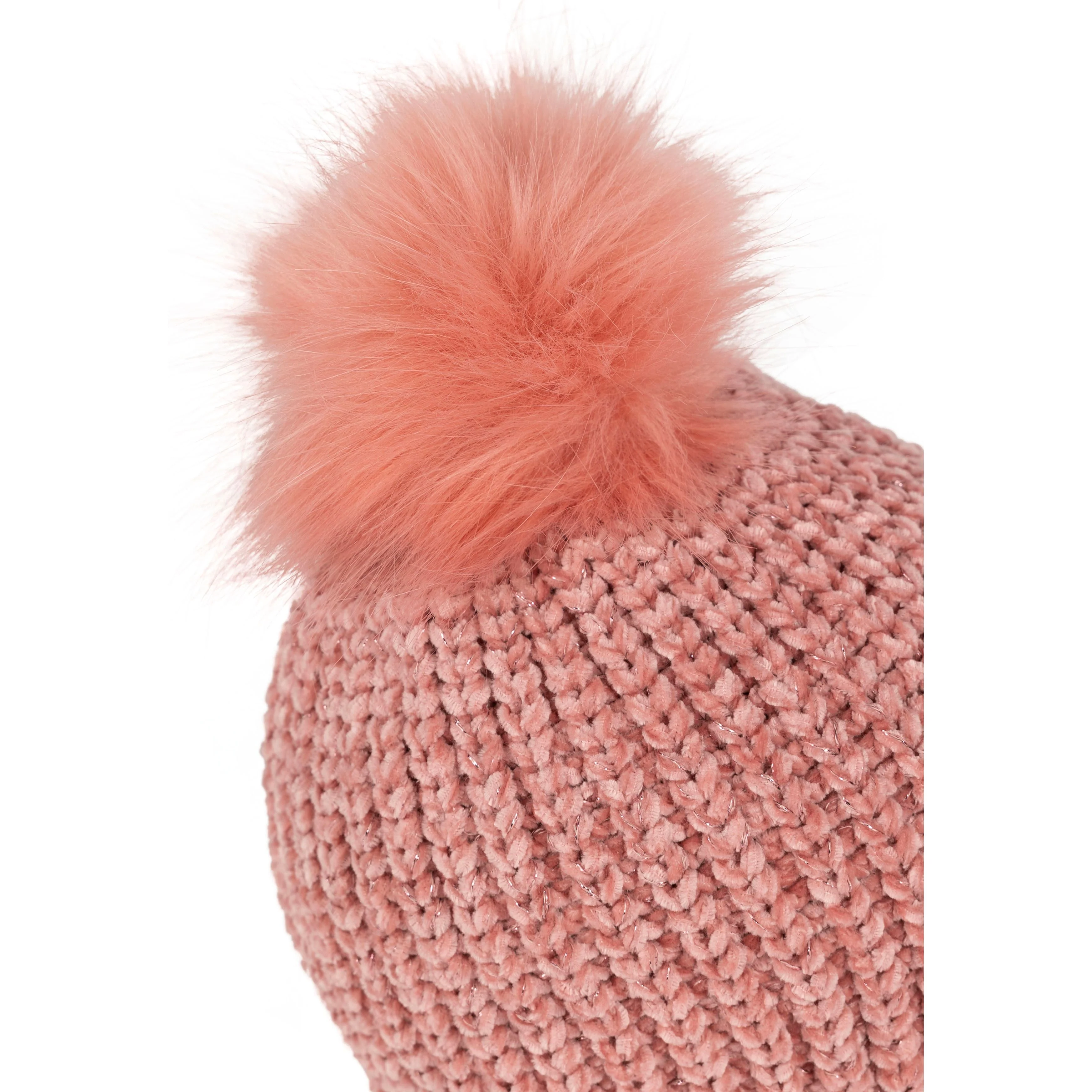 Sparow Girls Knitted Hat in Pink - Image 4