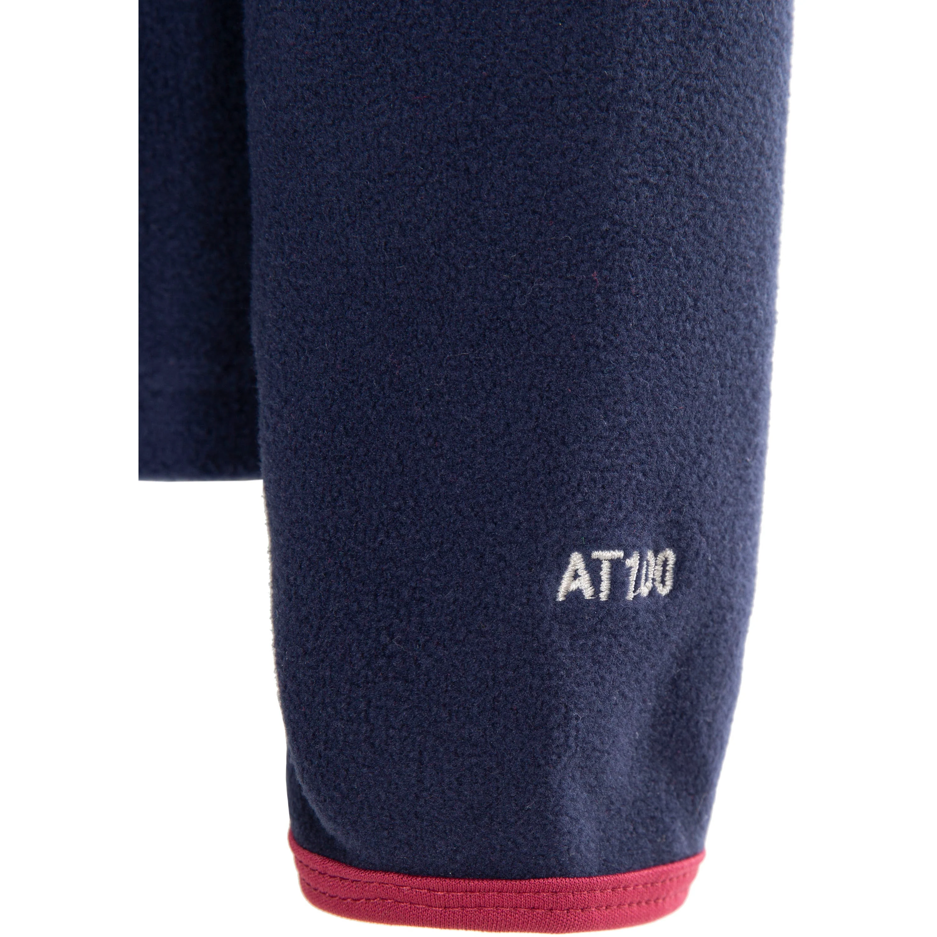 Sybil Girls Fleece Jumper in Navy and Berry - Image 4